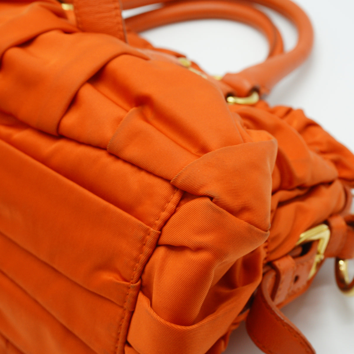 Prada Tessuto Gaufre Convertible Satchel Large GHW