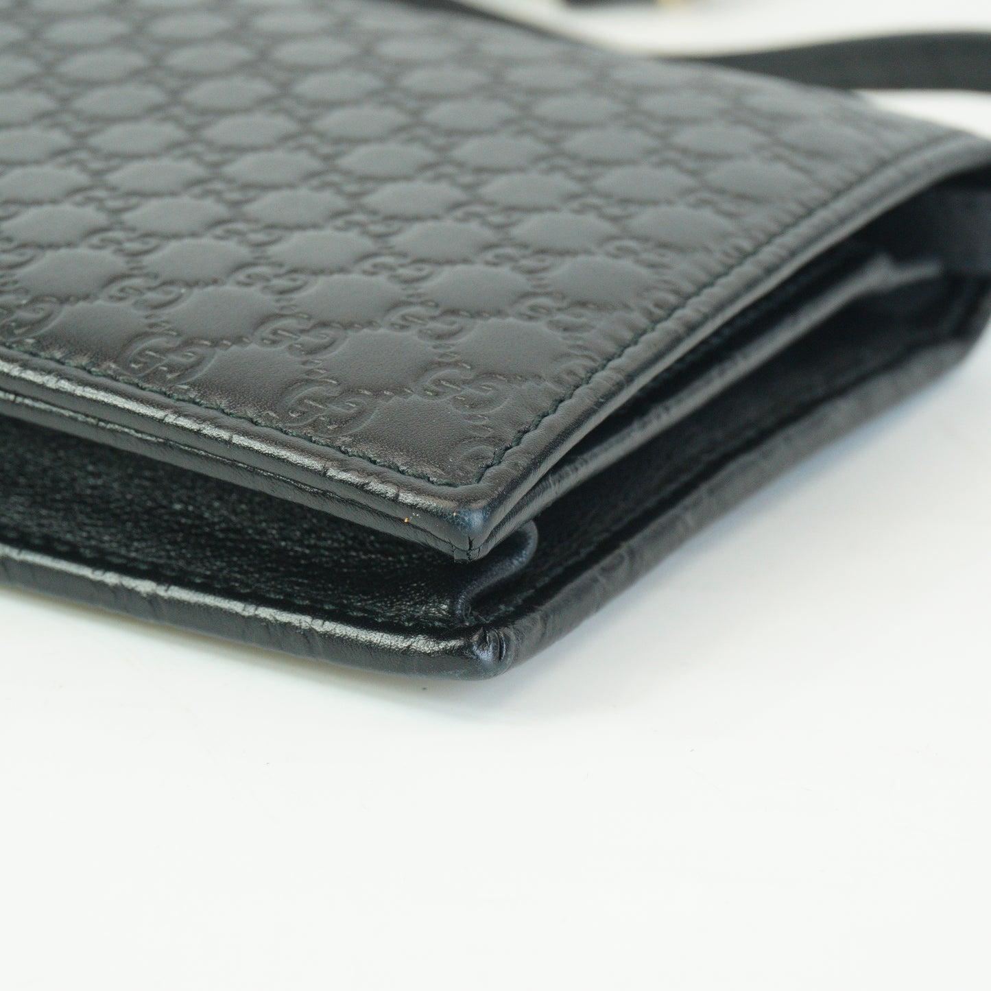 Gucci Microguccissima Leather Crossbody Wallet