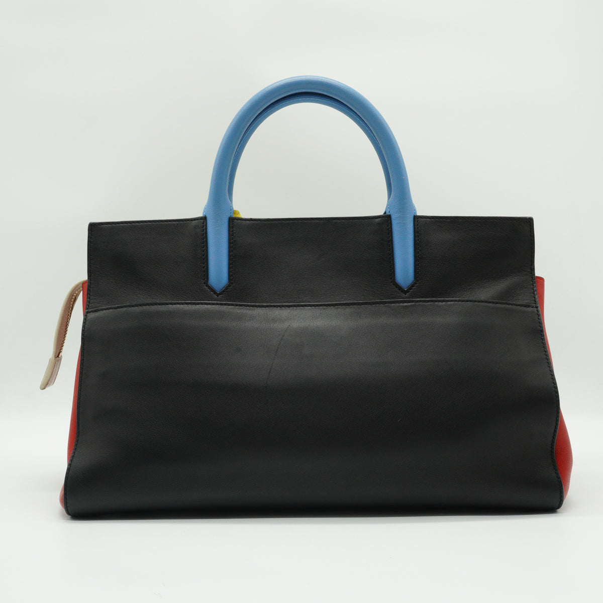 YSL	Calfskin Cabas Tri-color Small Bag GHW