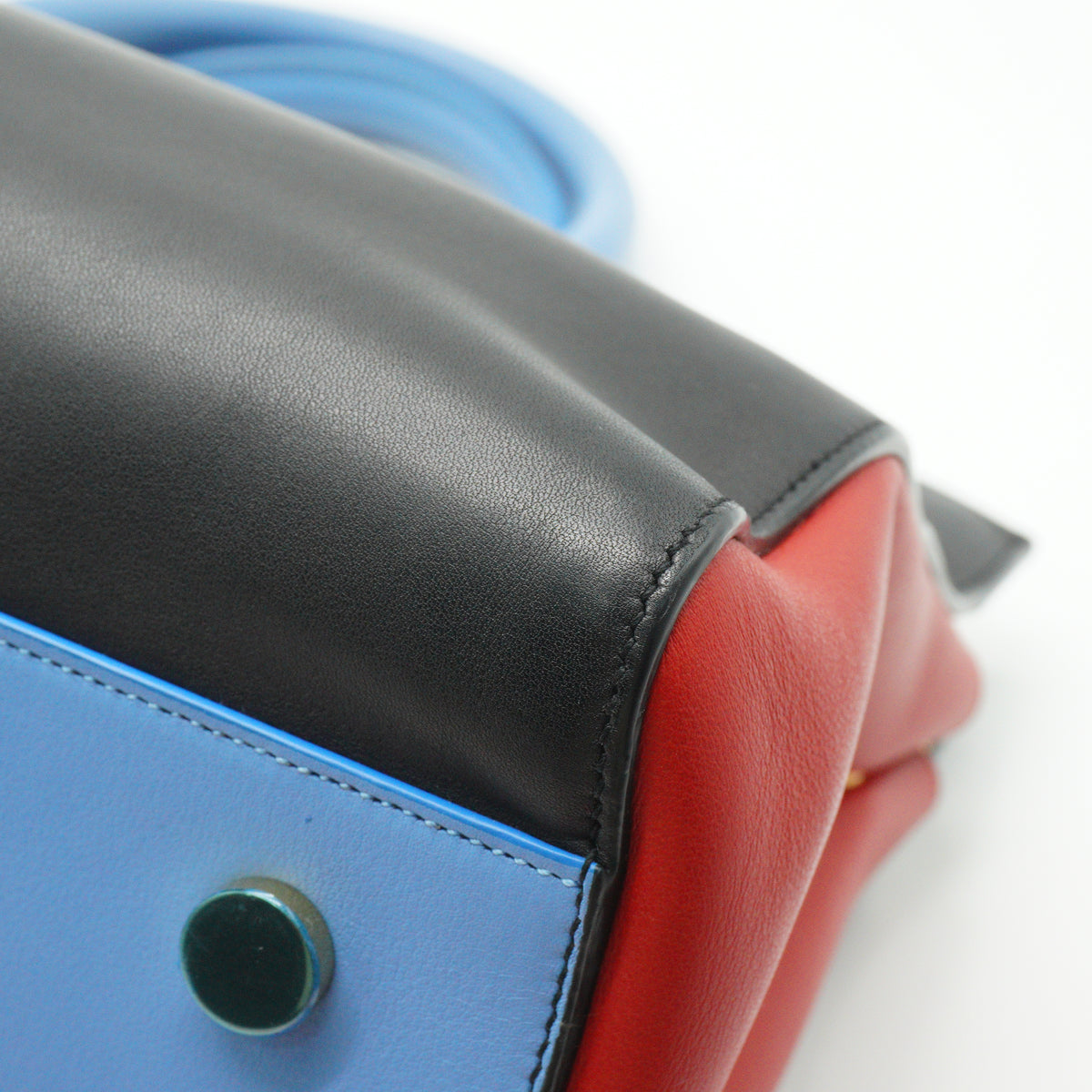 YSL	Calfskin Cabas Tri-color Small Bag GHW