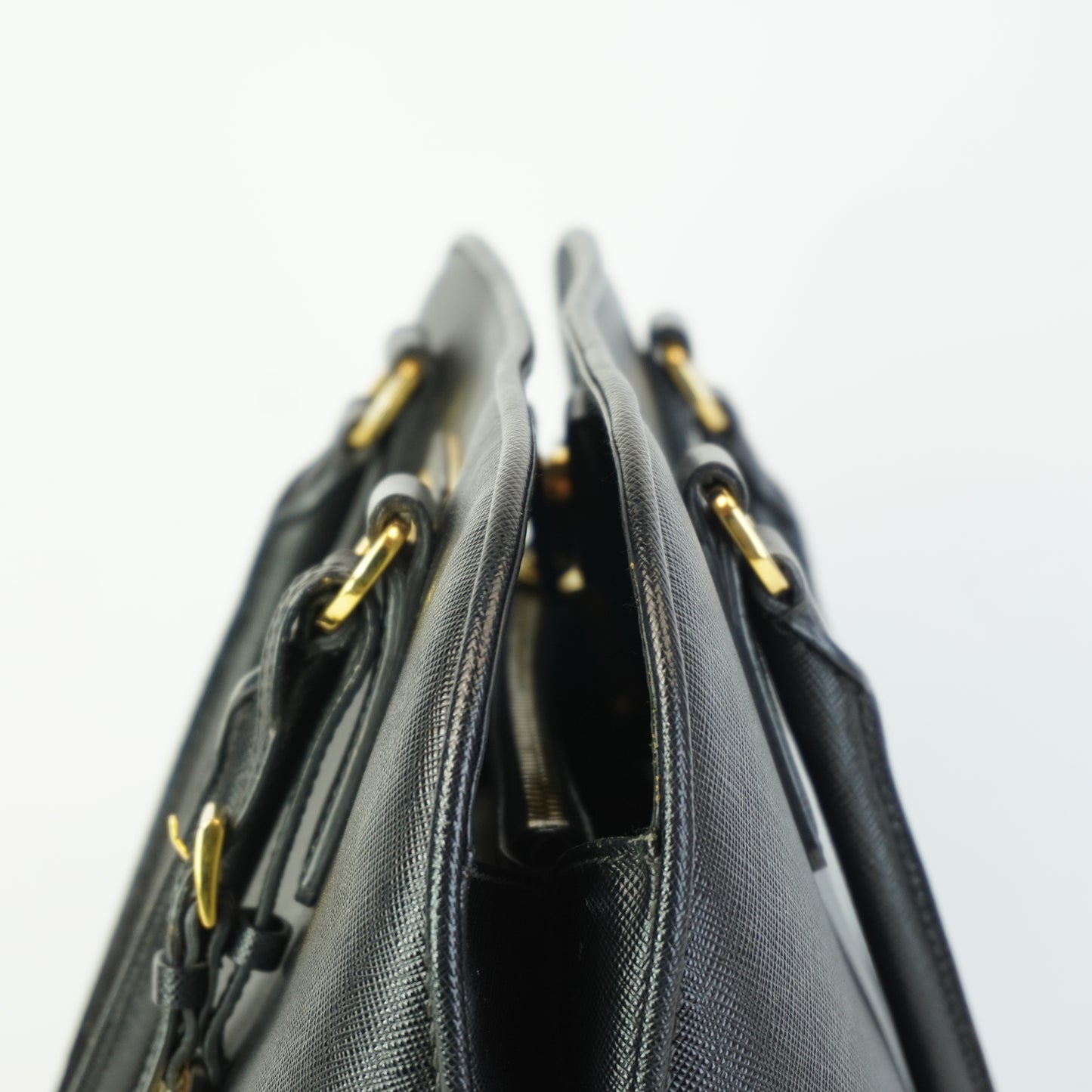 Prada Saffiano Lux Promenade Bag GHW Medium