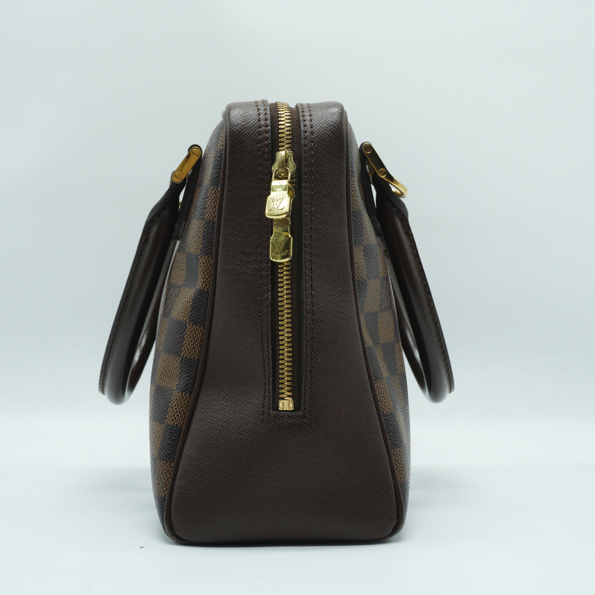 Louis Vuitton	Damier Ebene Brera Handbag Medium GHW