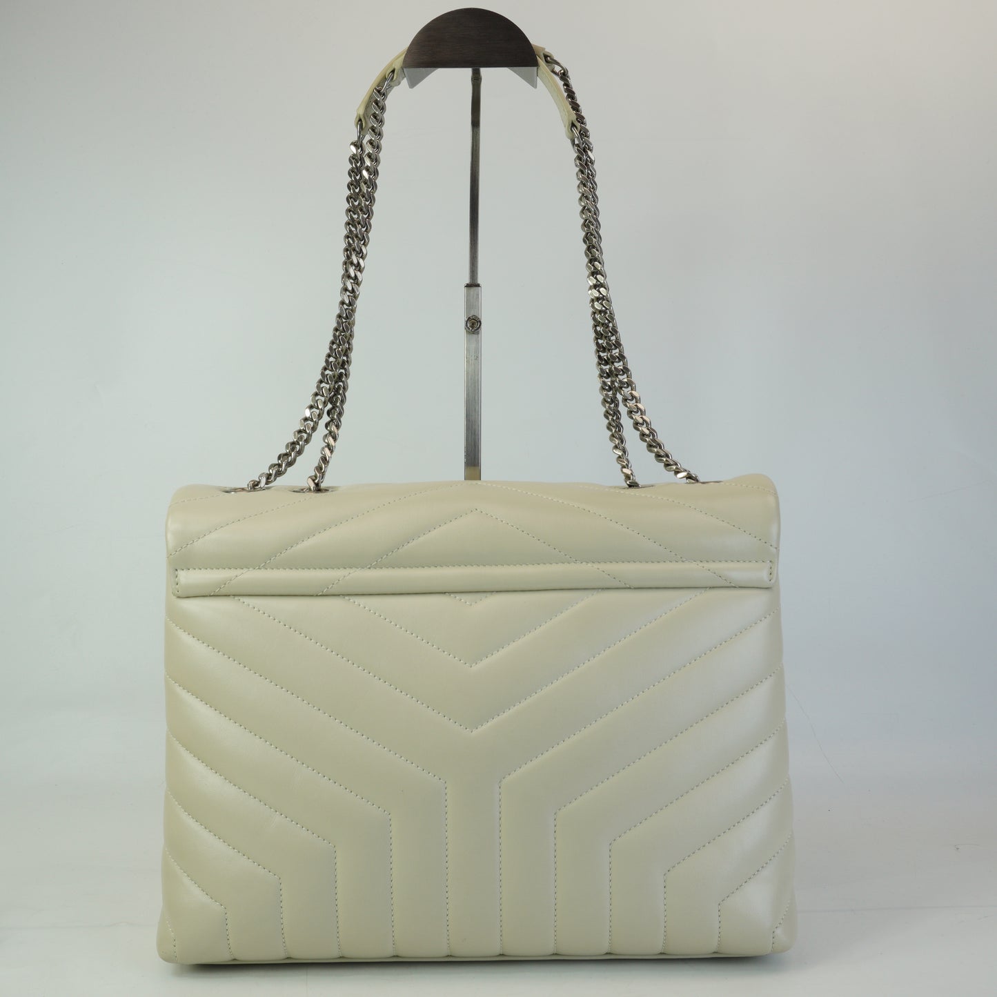 YSL	Loui Lou Shoulder Bag White Medium SHW