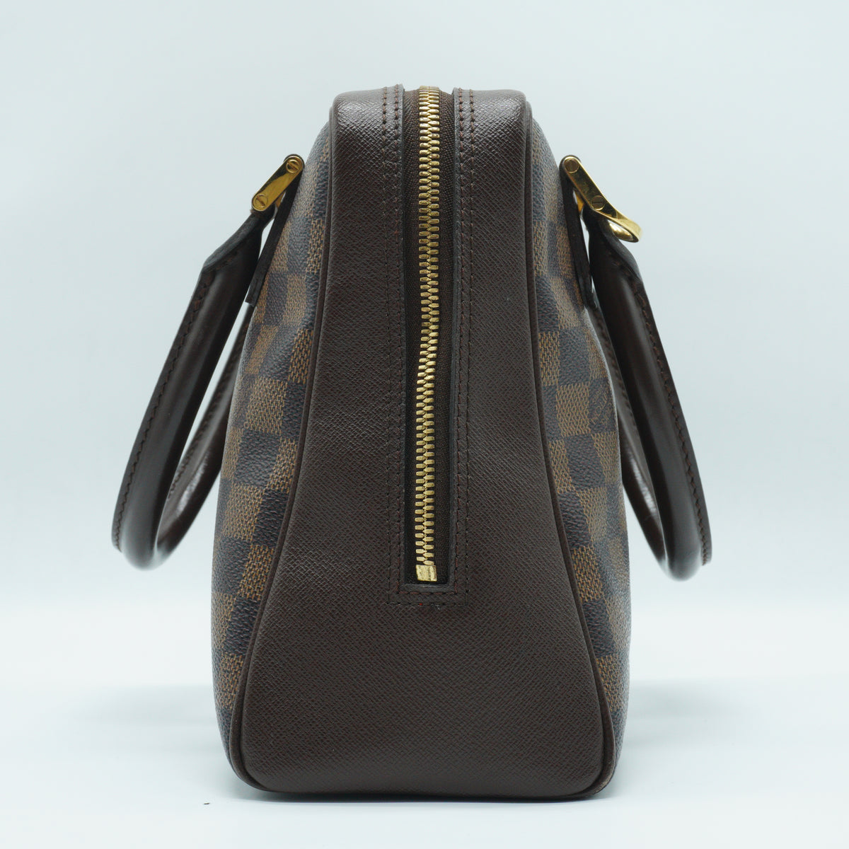 Louis Vuitton	Damier Ebene Brera Handbag Medium GHW