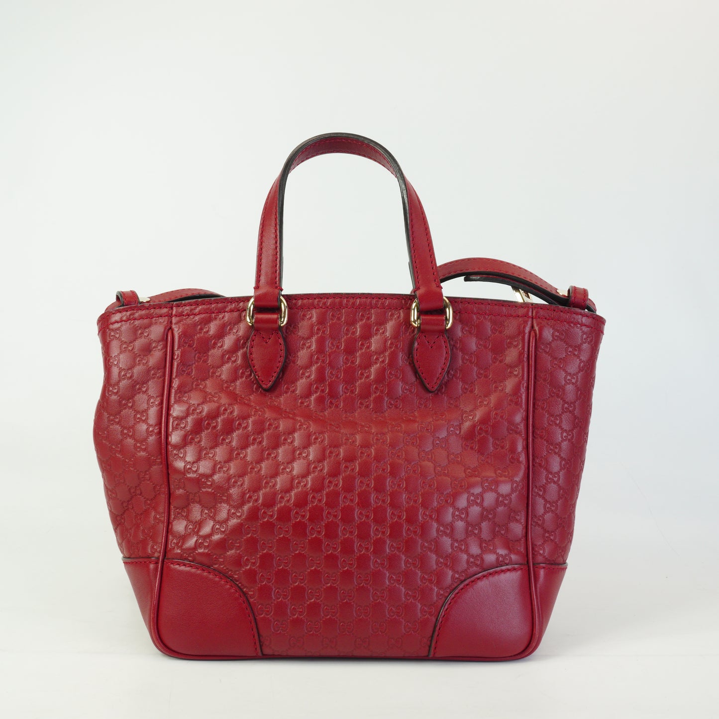Gucci Bree Micro guccissima small Red tote GHW