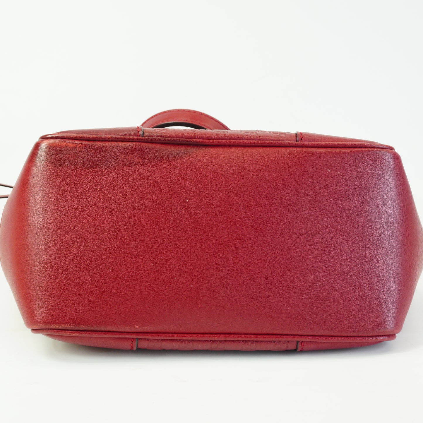 Gucci Bree Micro guccissima small Red tote GHW