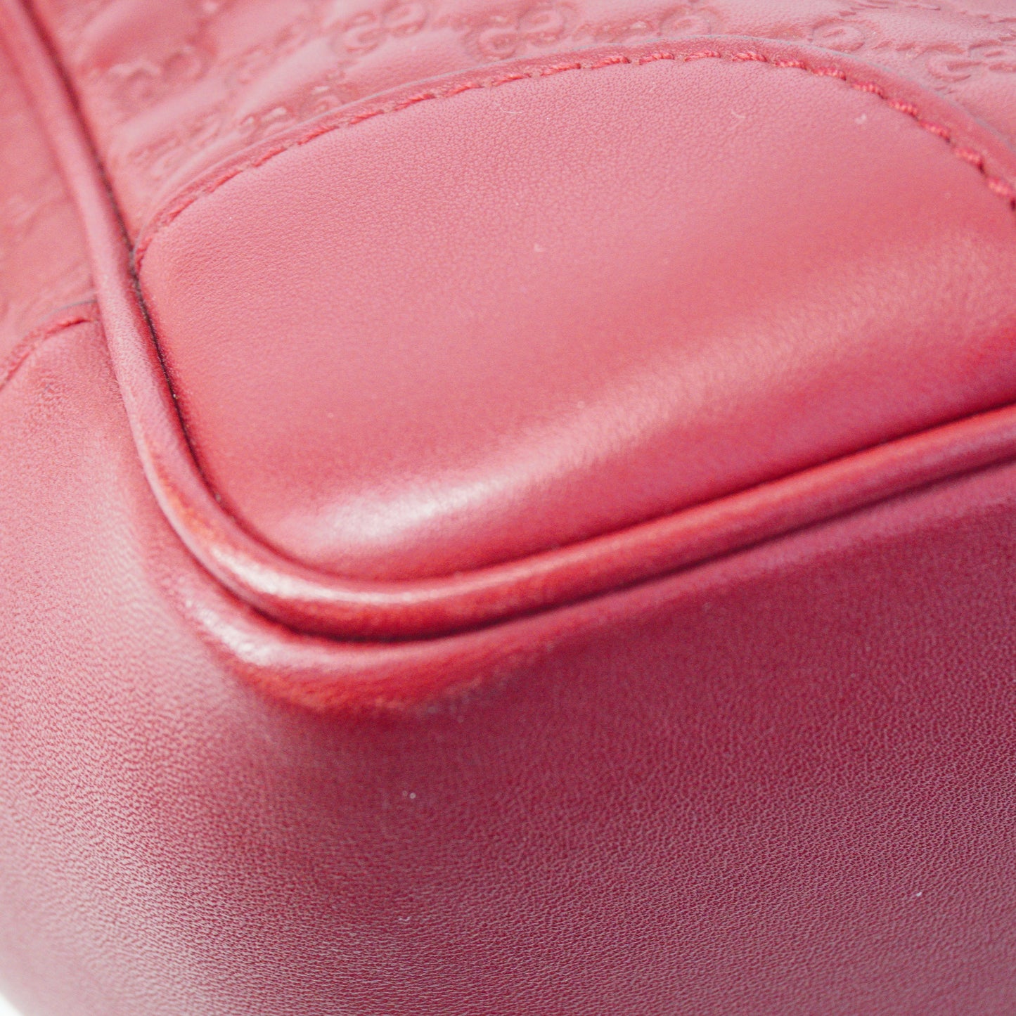 Gucci Bree Micro guccissima small Red tote GHW