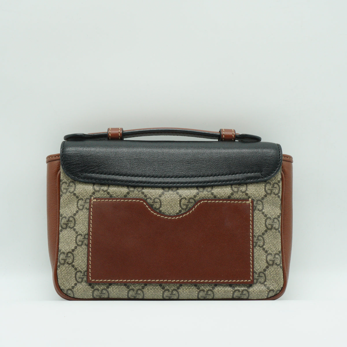 Gucci Padlock Small Brown/ Blue GG Canvas GHW