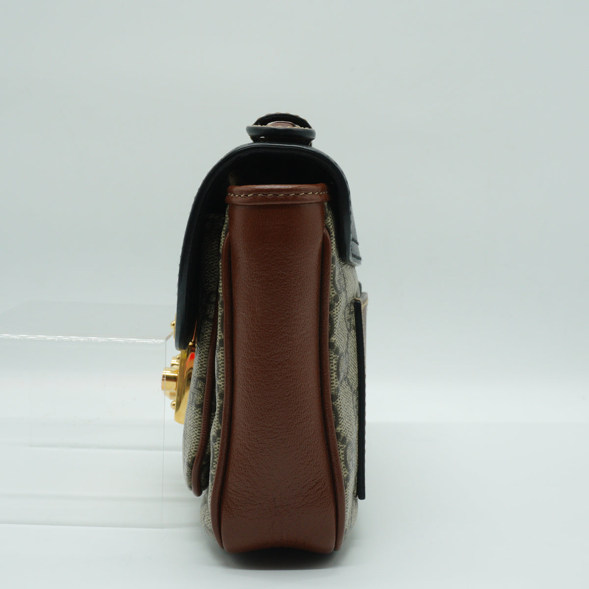 Gucci Padlock Small Brown/ Blue GG Canvas GHW