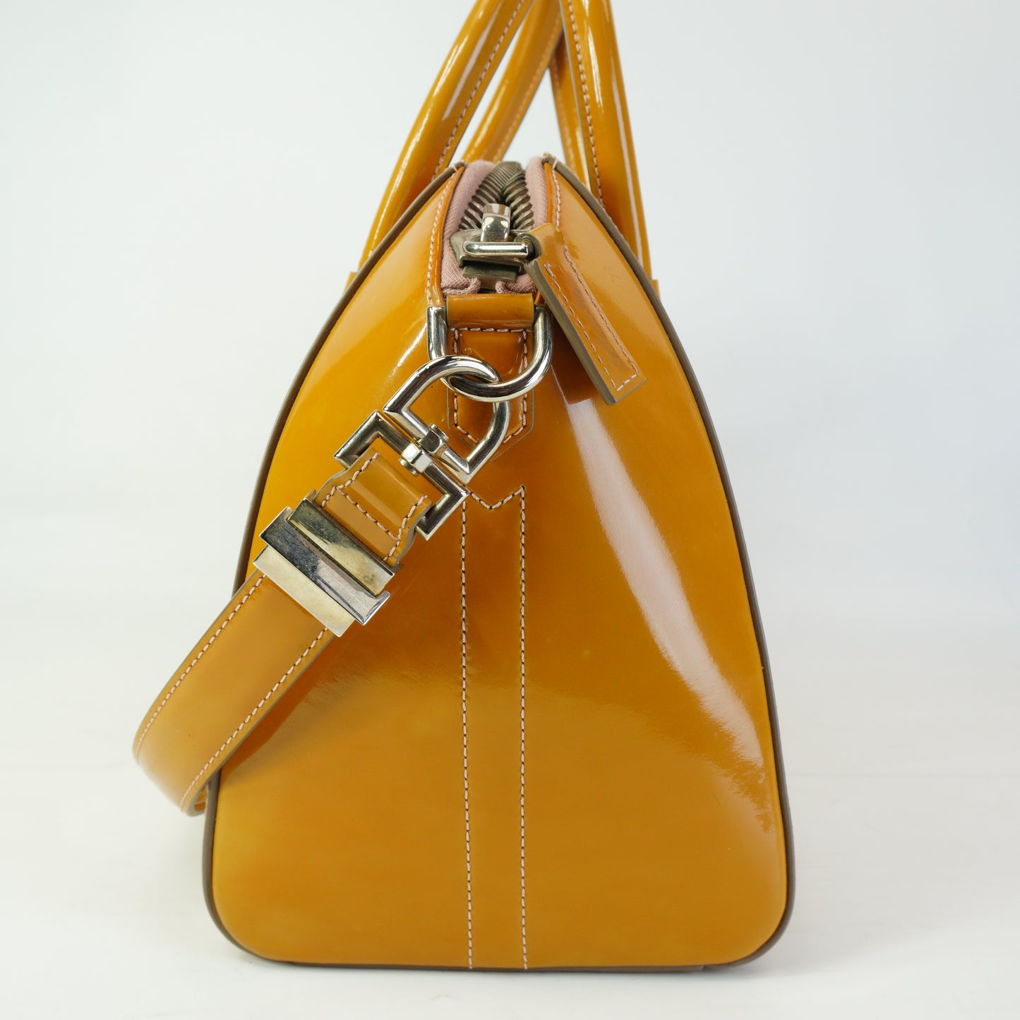 Givenchy Antigona Patent Mustard Medium SHW
