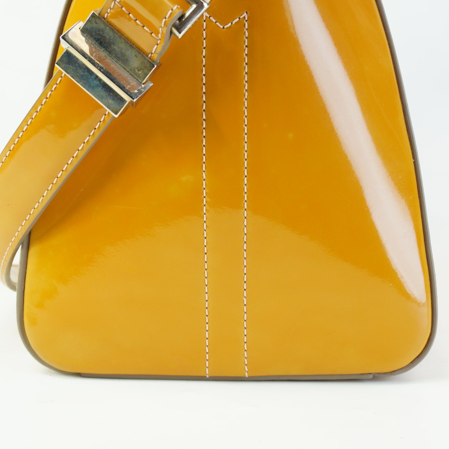 Givenchy Antigona Patent Mustard Medium SHW