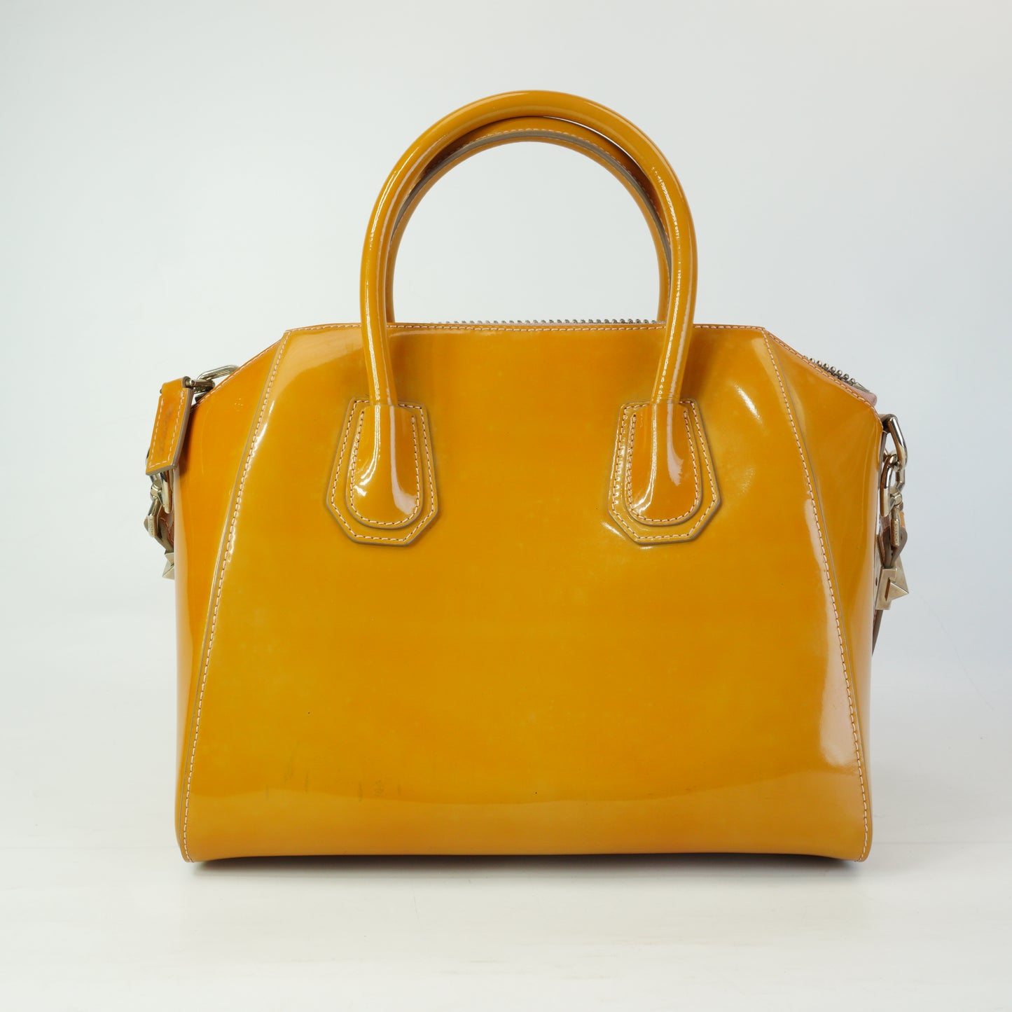 Givenchy Antigona Patent Mustard Medium SHW