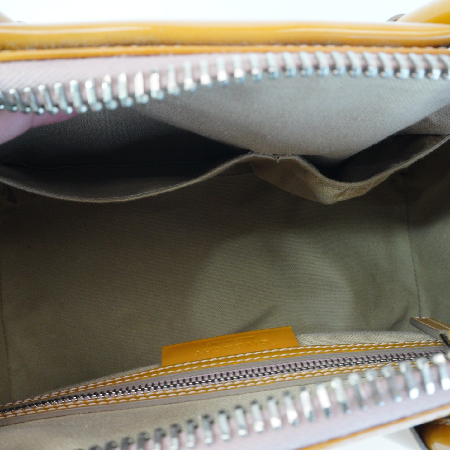 Givenchy Antigona Patent Mustard Medium SHW