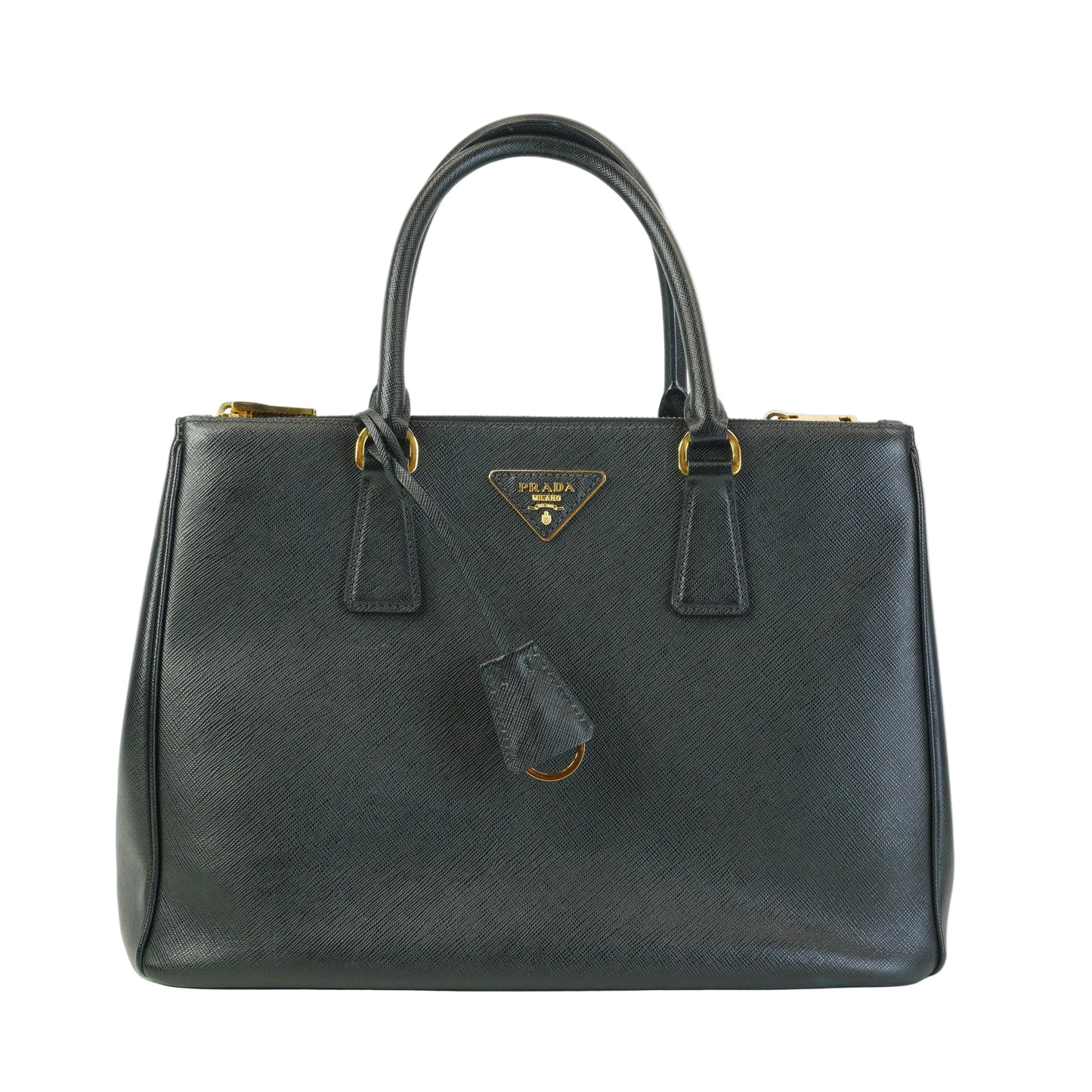 Prada Galleria Medium Saffiano Black GHW