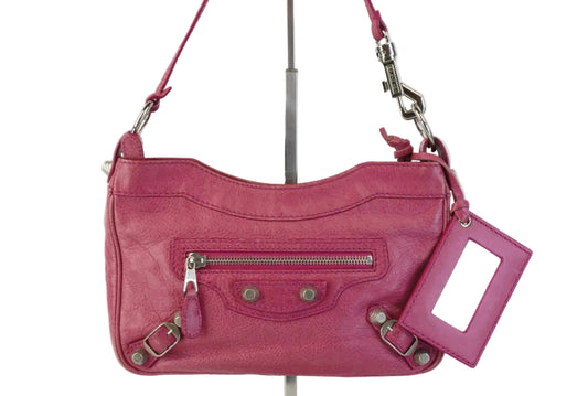 Balenciaga Pink Lambskin Leather