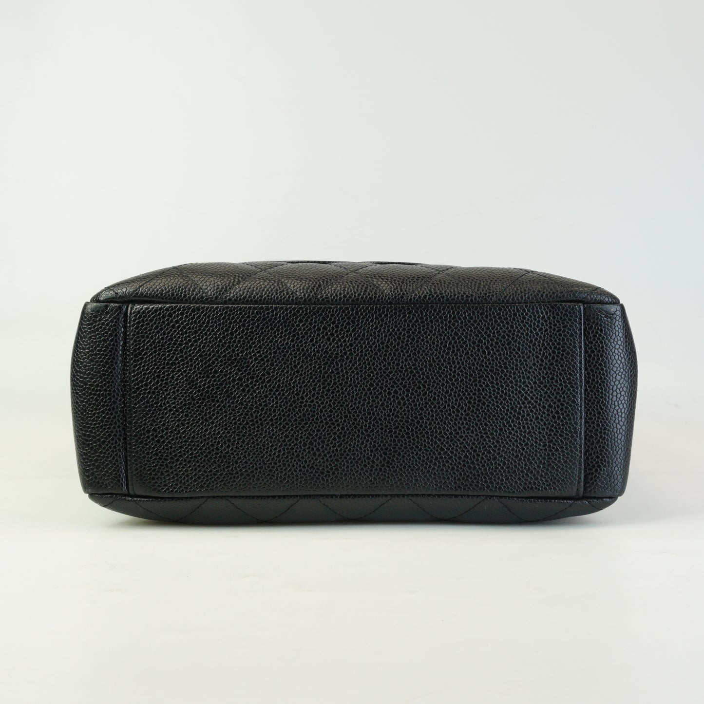 Chanel PST Black Quilted Caviar Leather GHW