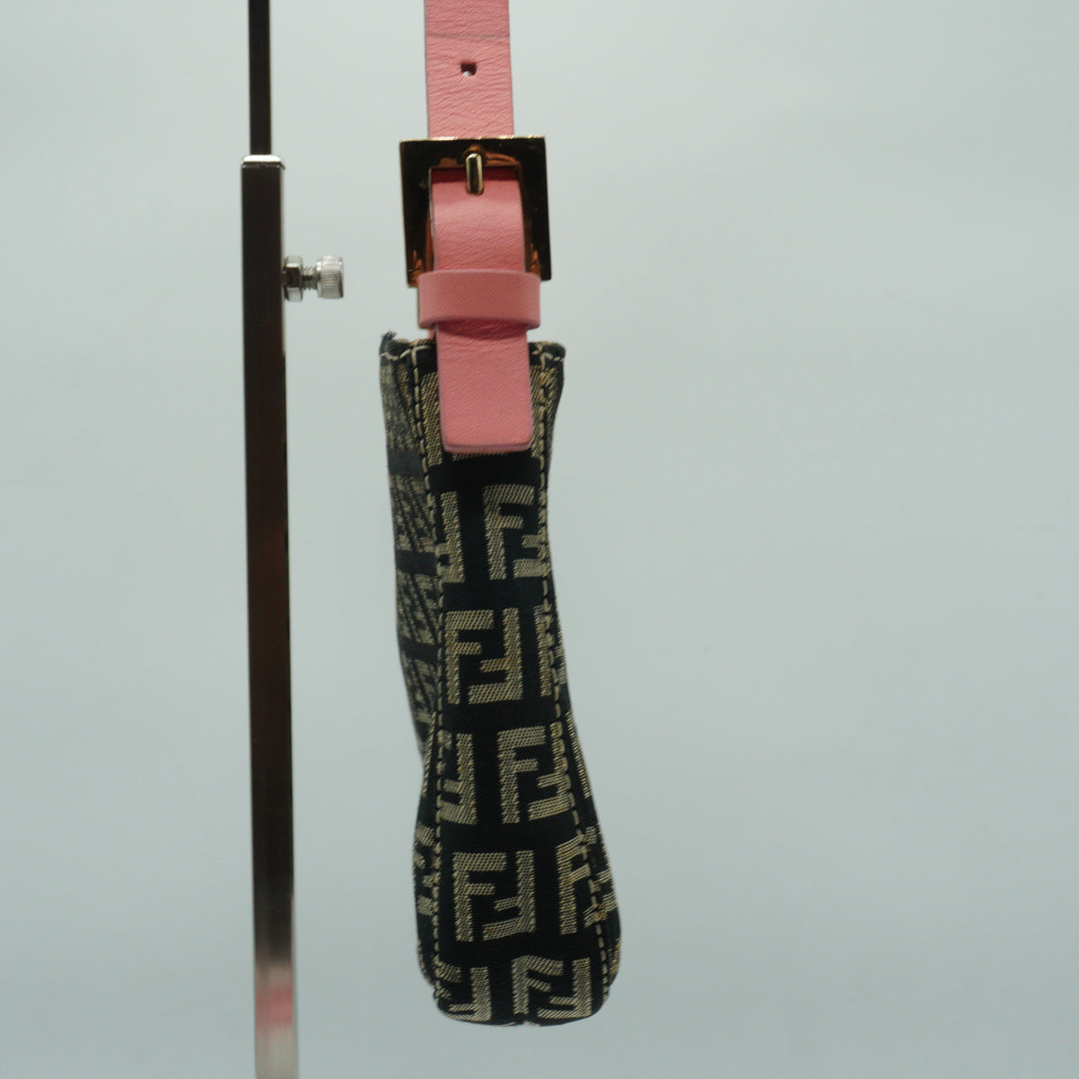 Fendi Fendi Zucchino Medium Baguette Accessory Pouch Black GHW
