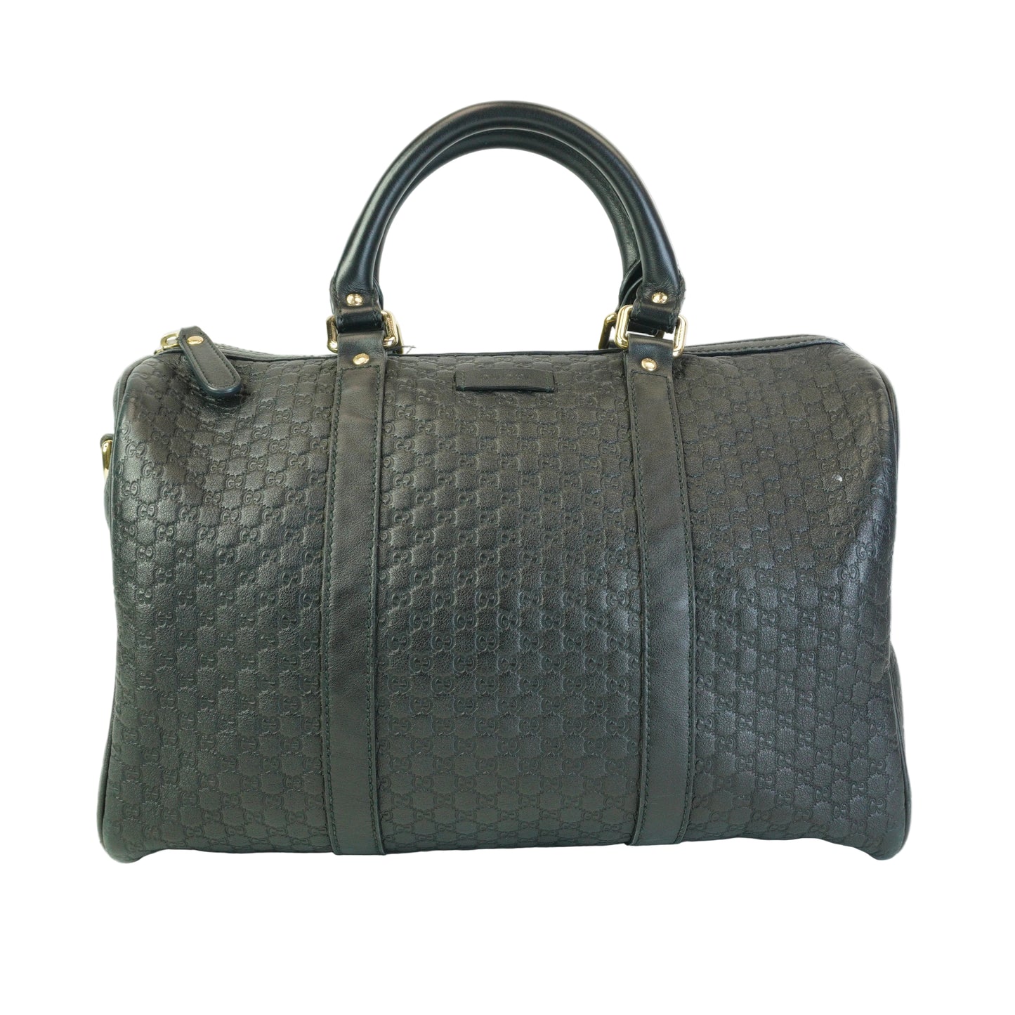 Gucci Boston Microguccissima Black Leather Medium GHW