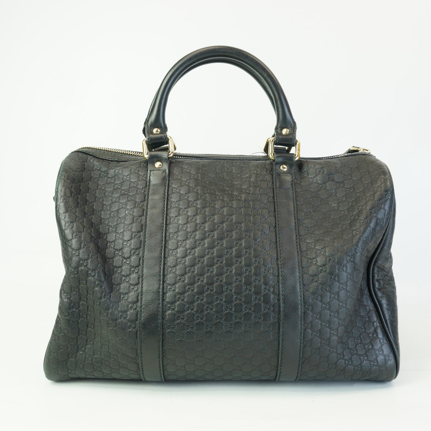 Gucci Boston Microguccissima Black Leather Medium GHW