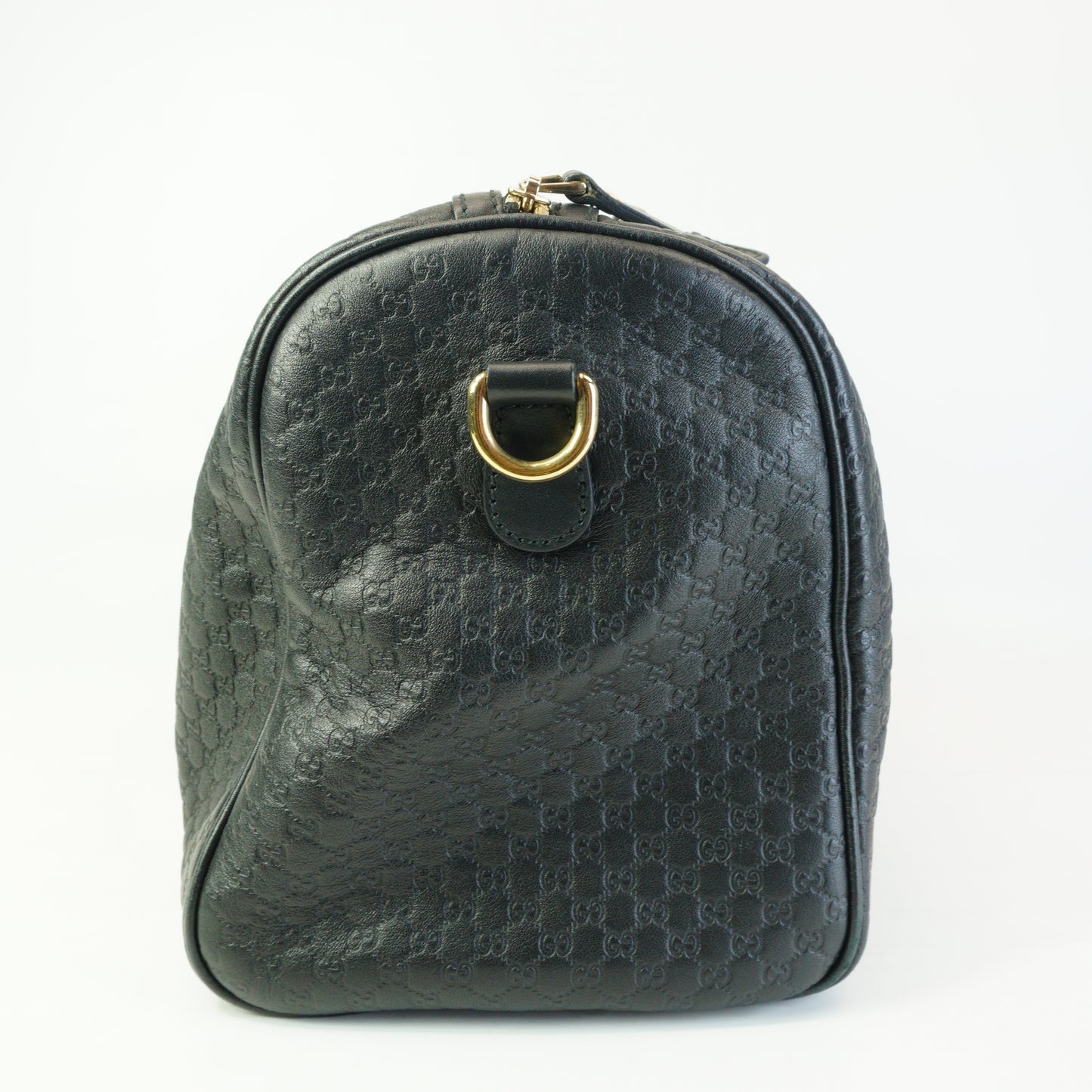 Gucci Boston Microguccissima Black Leather Medium GHW
