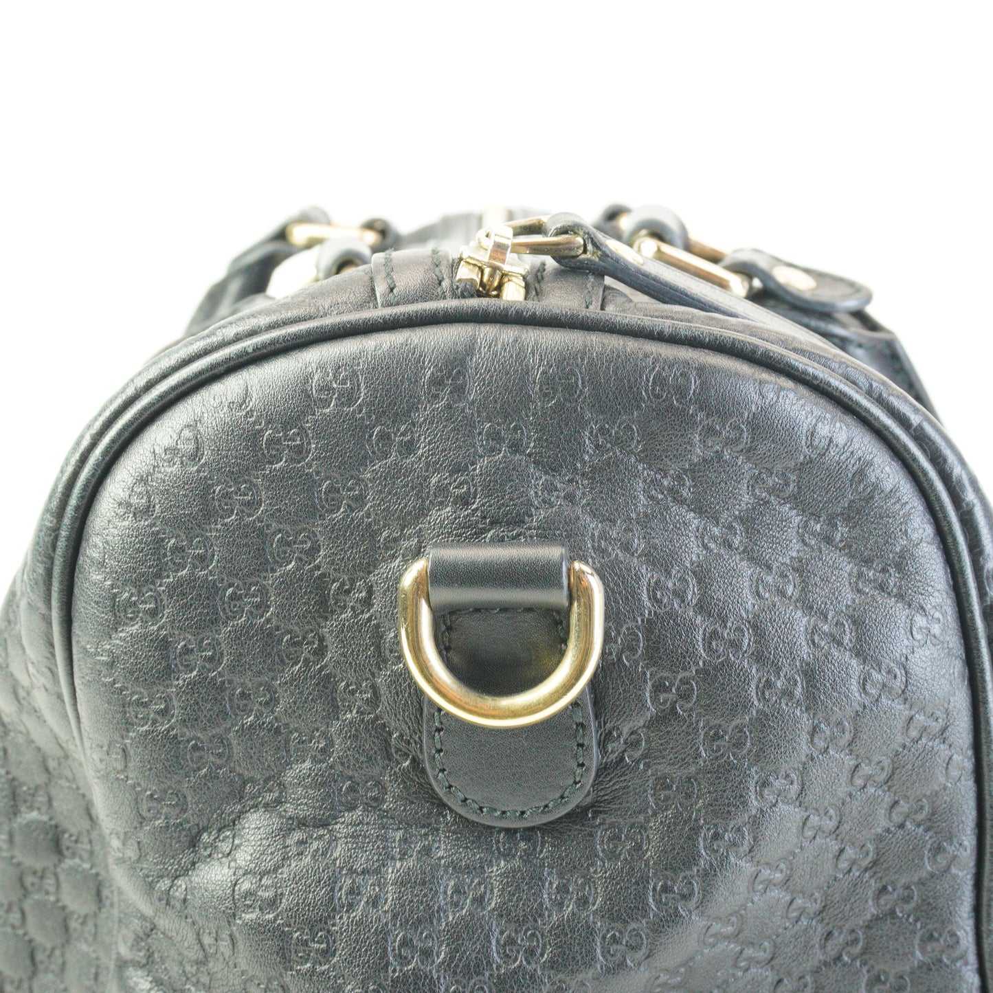 Gucci Boston Microguccissima Black Leather Medium GHW