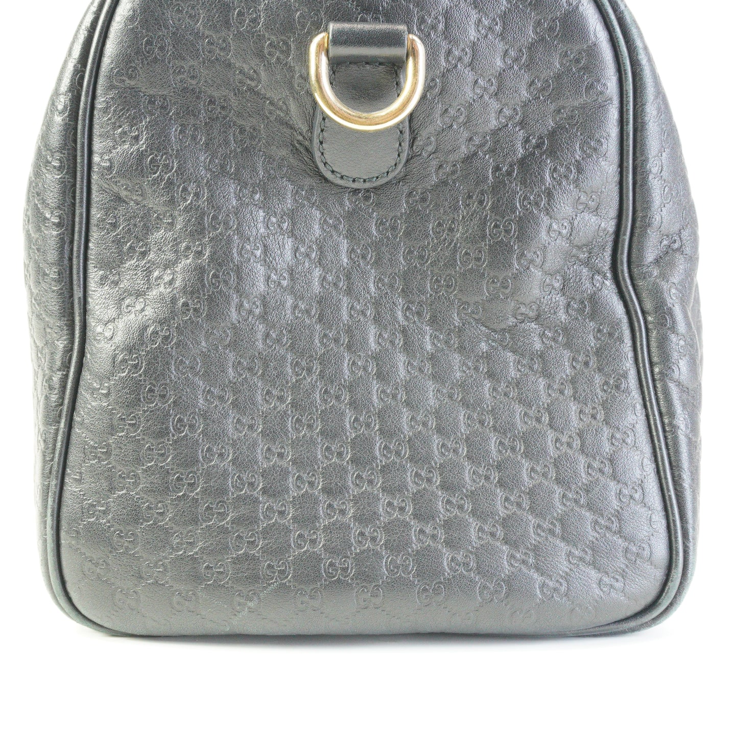 Gucci Boston Microguccissima Black Leather Medium GHW