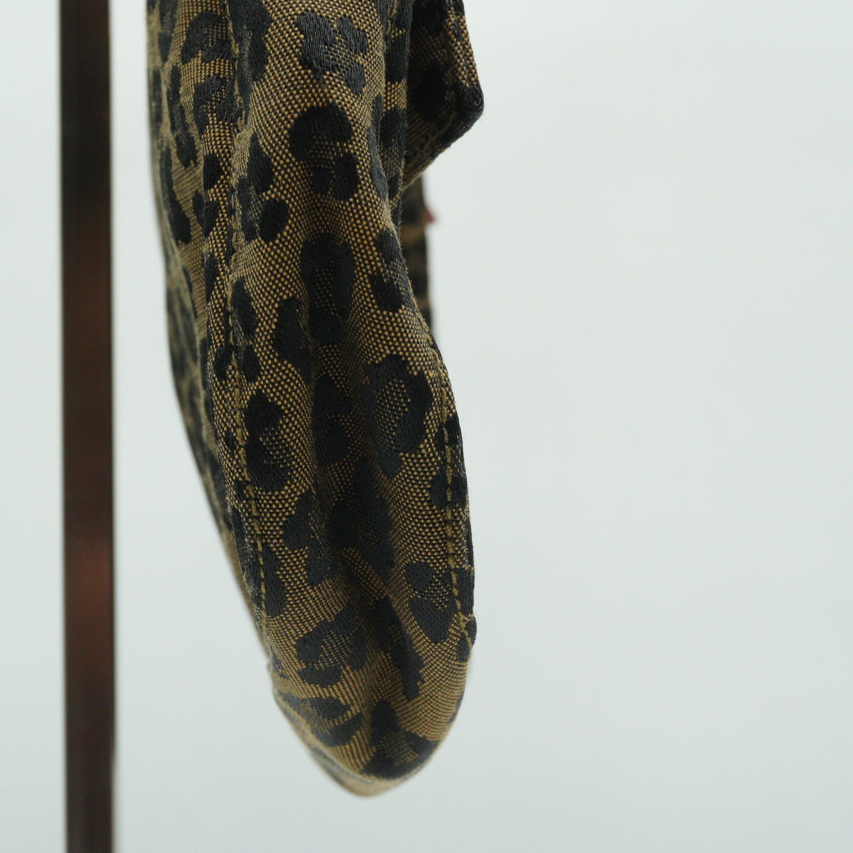 Fendi Baguette Small Denim Leopard GHW