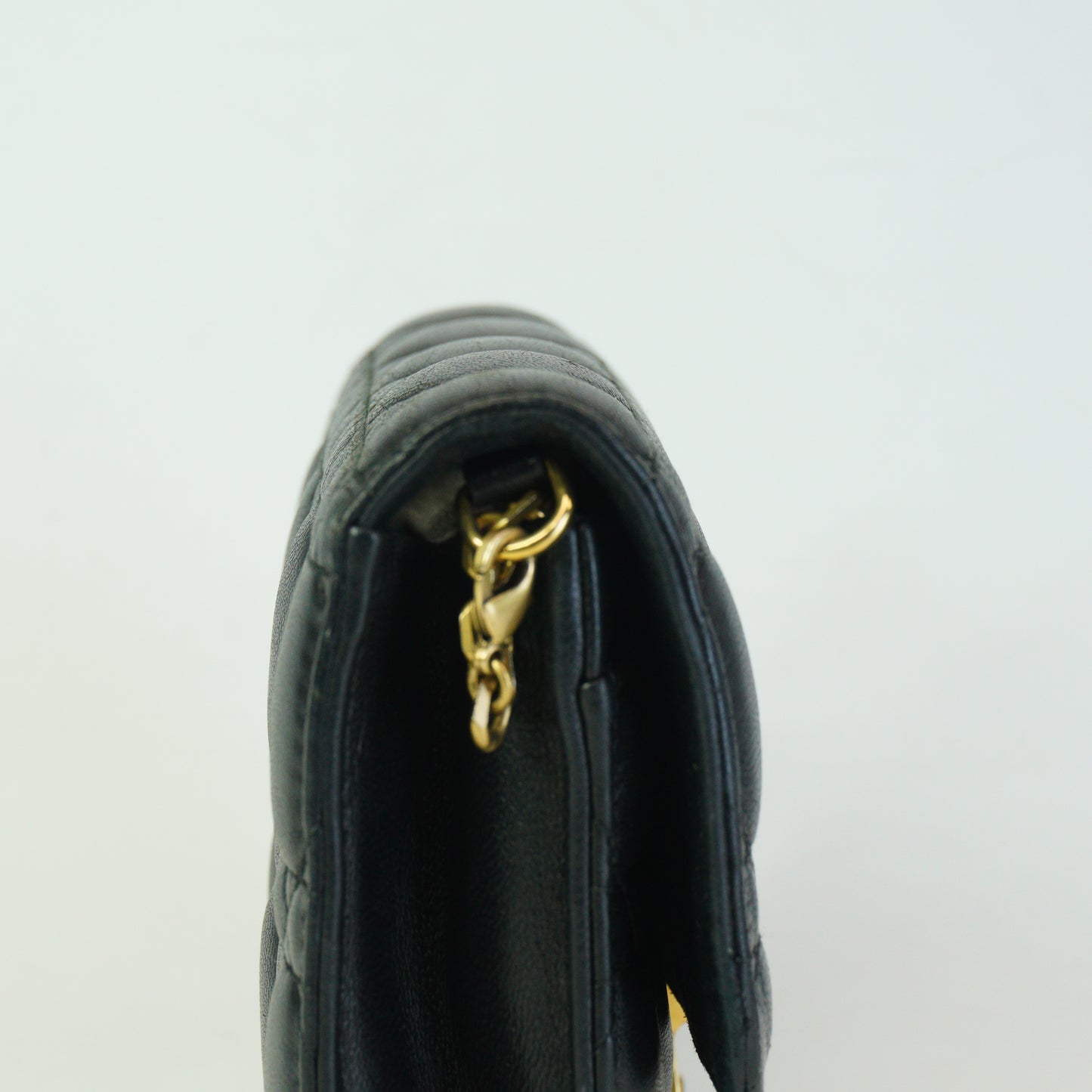 Dior	Cannage Black Wallet On Chain GHW