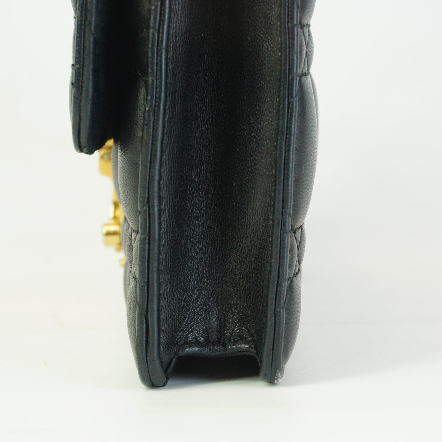 Dior	Cannage Black Wallet On Chain GHW