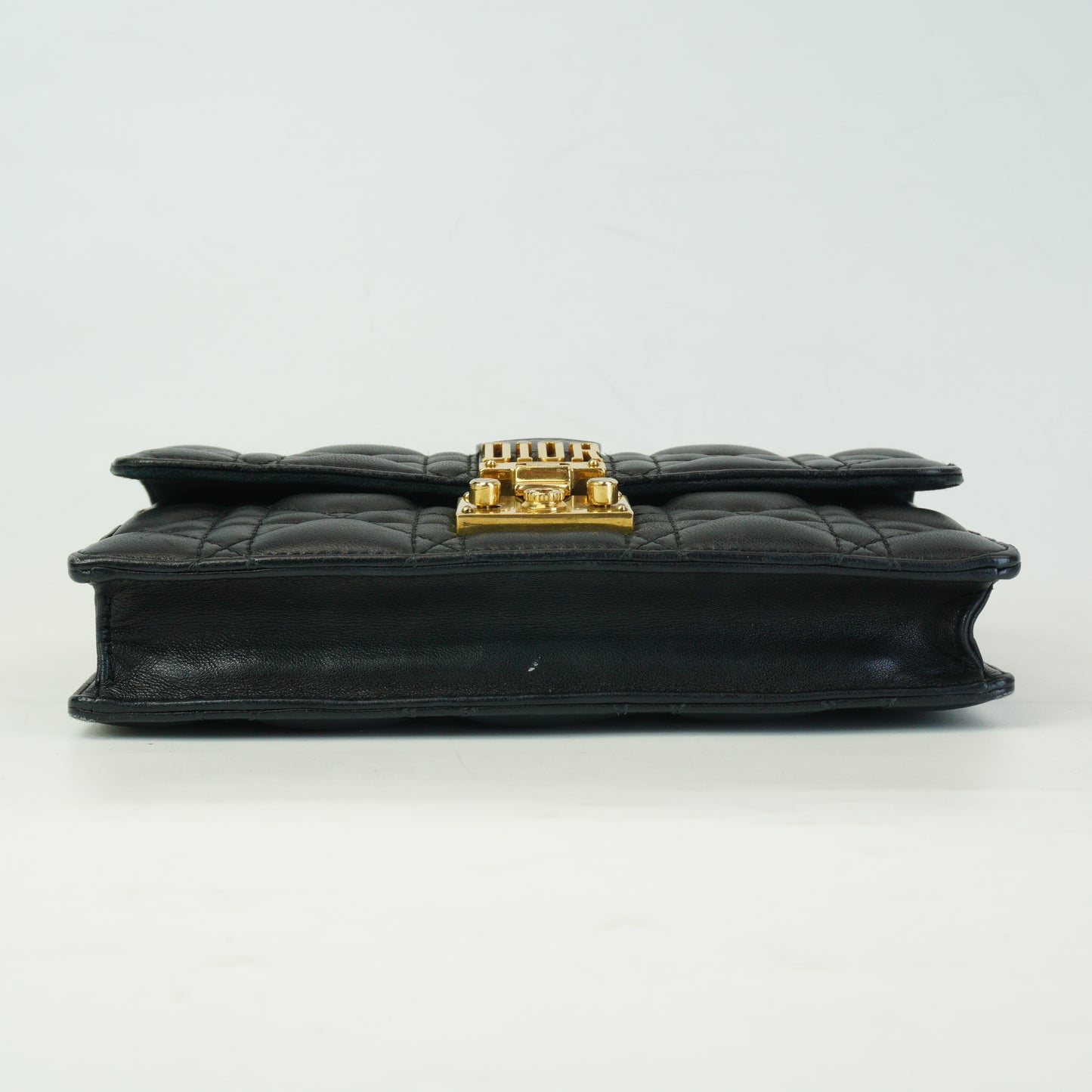 Dior	Cannage Black Wallet On Chain GHW