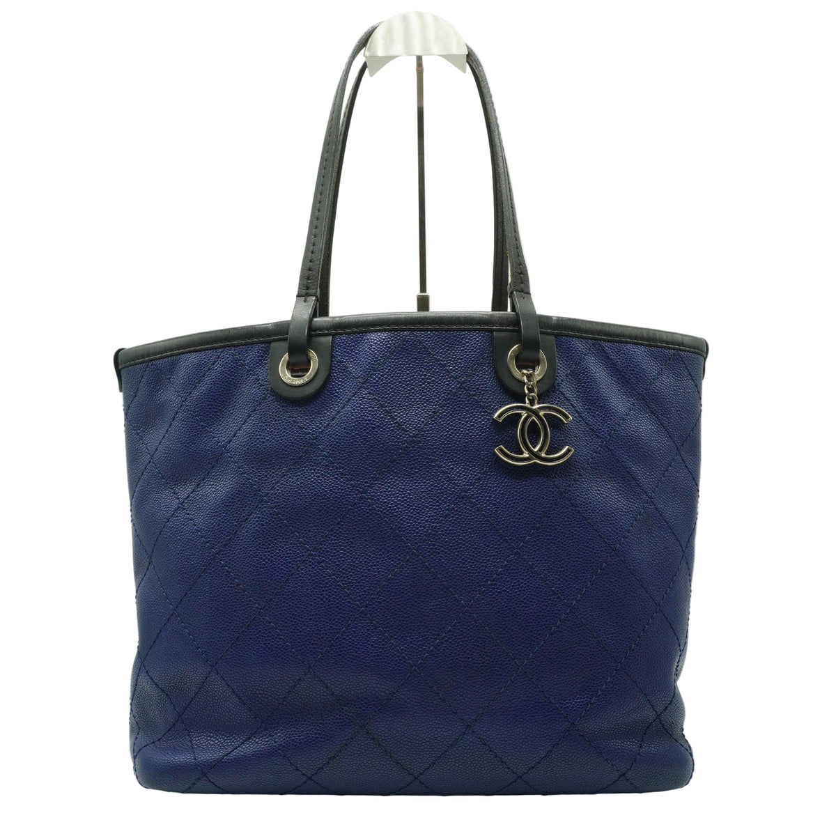 Chanel Shopping Fever Tote Medium Blue SHW