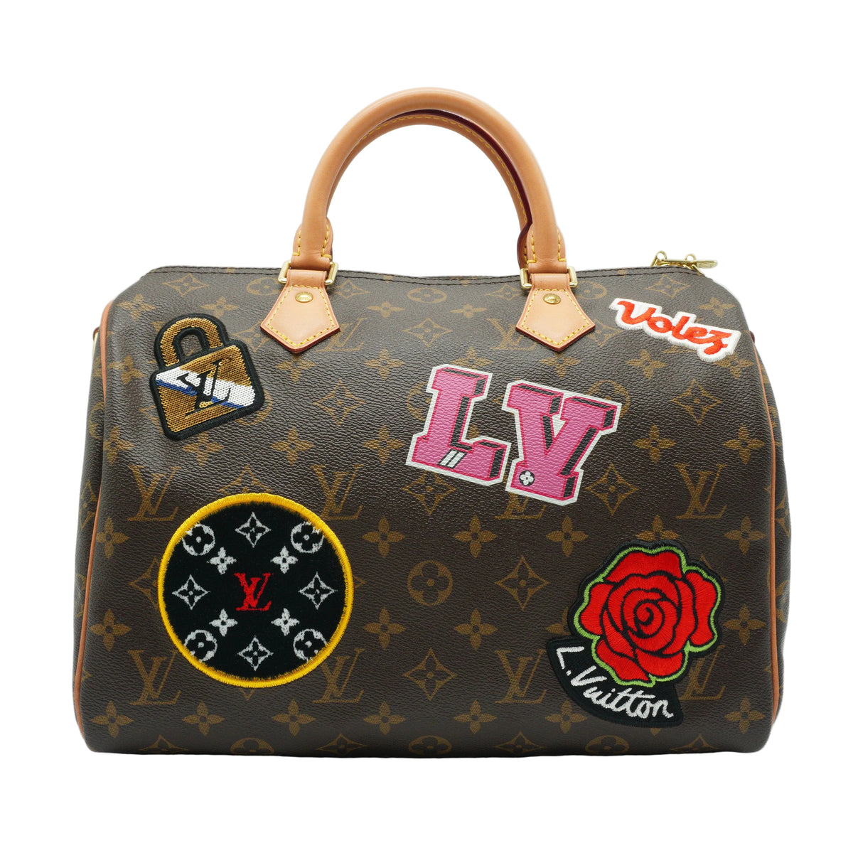Louis Vuitton	Speedy Bandouliere 30 Monogram Patches GHW
