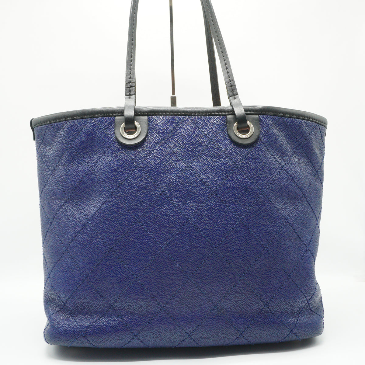Chanel Shopping Fever Tote Medium Blue SHW