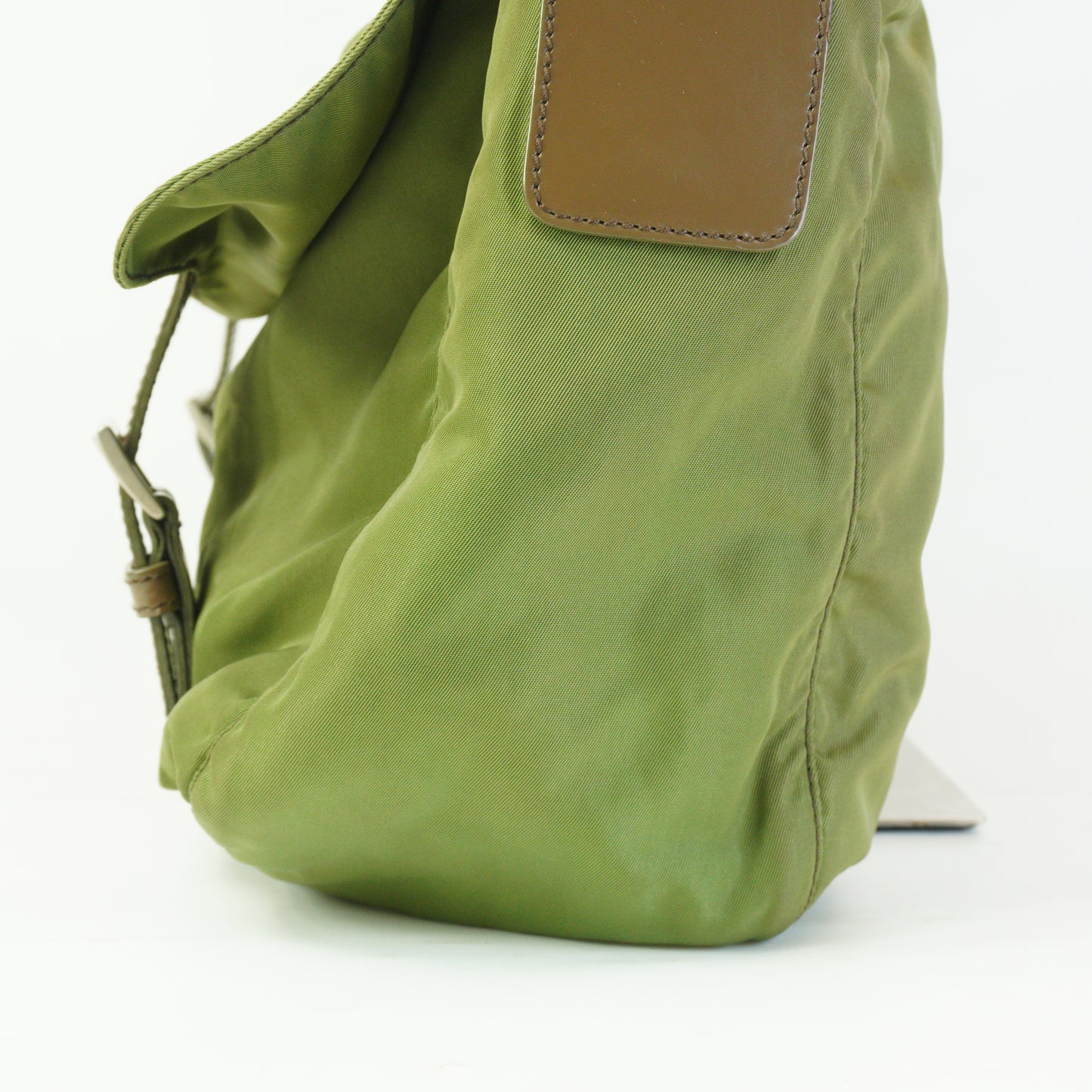 Prada Nylon Mesenger Bag Army Green Medium SHW