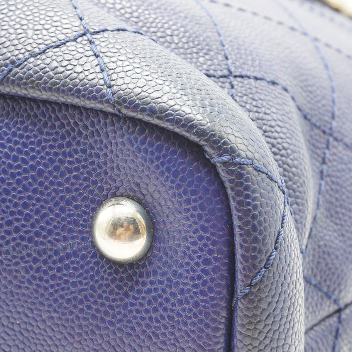 Chanel Shopping Fever Tote Medium Blue SHW