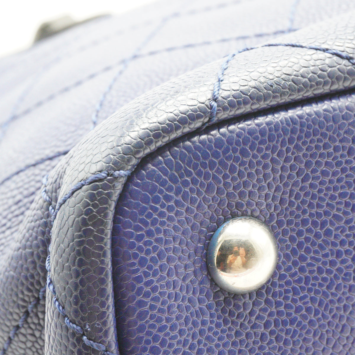 Chanel Shopping Fever Tote Medium Blue SHW