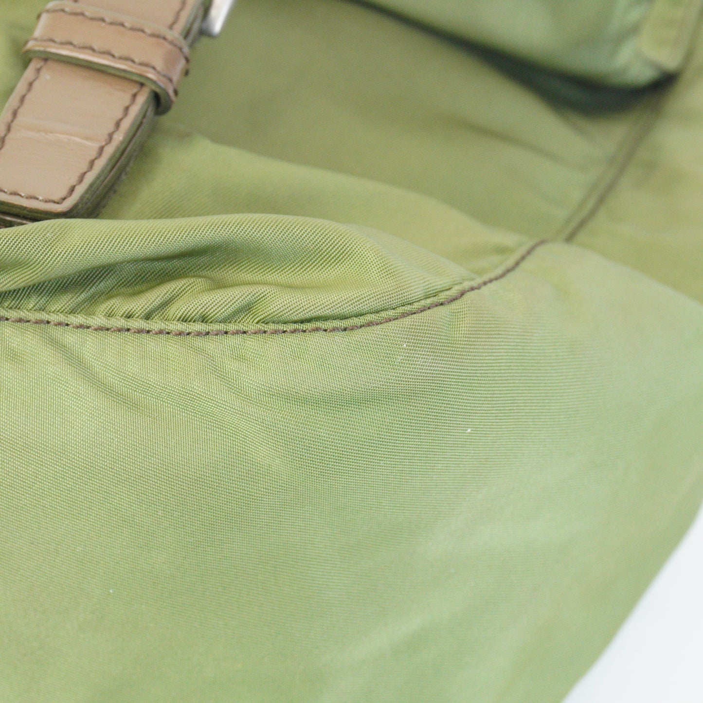 Prada Nylon Mesenger Bag Army Green Medium SHW
