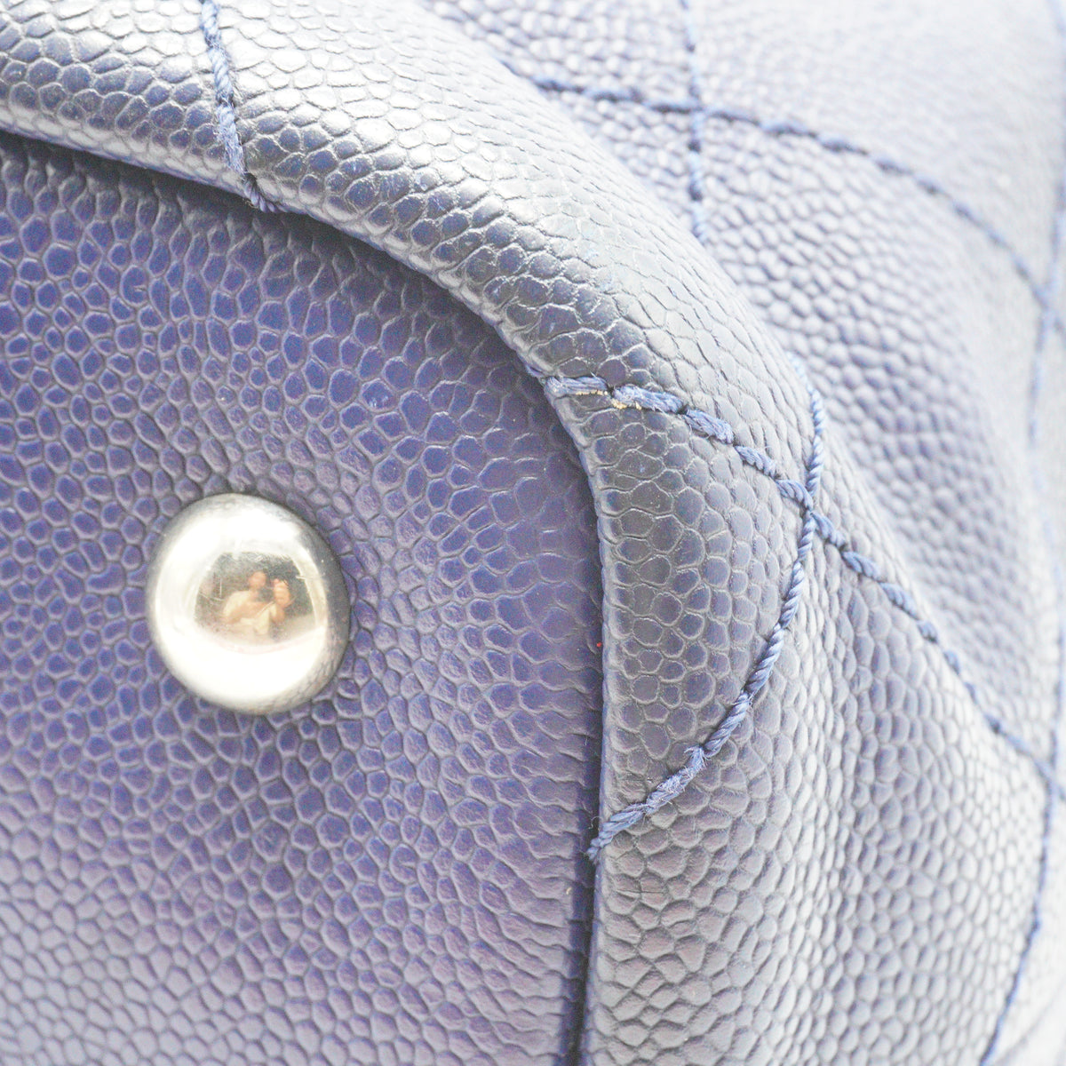 Chanel Shopping Fever Tote Medium Blue SHW
