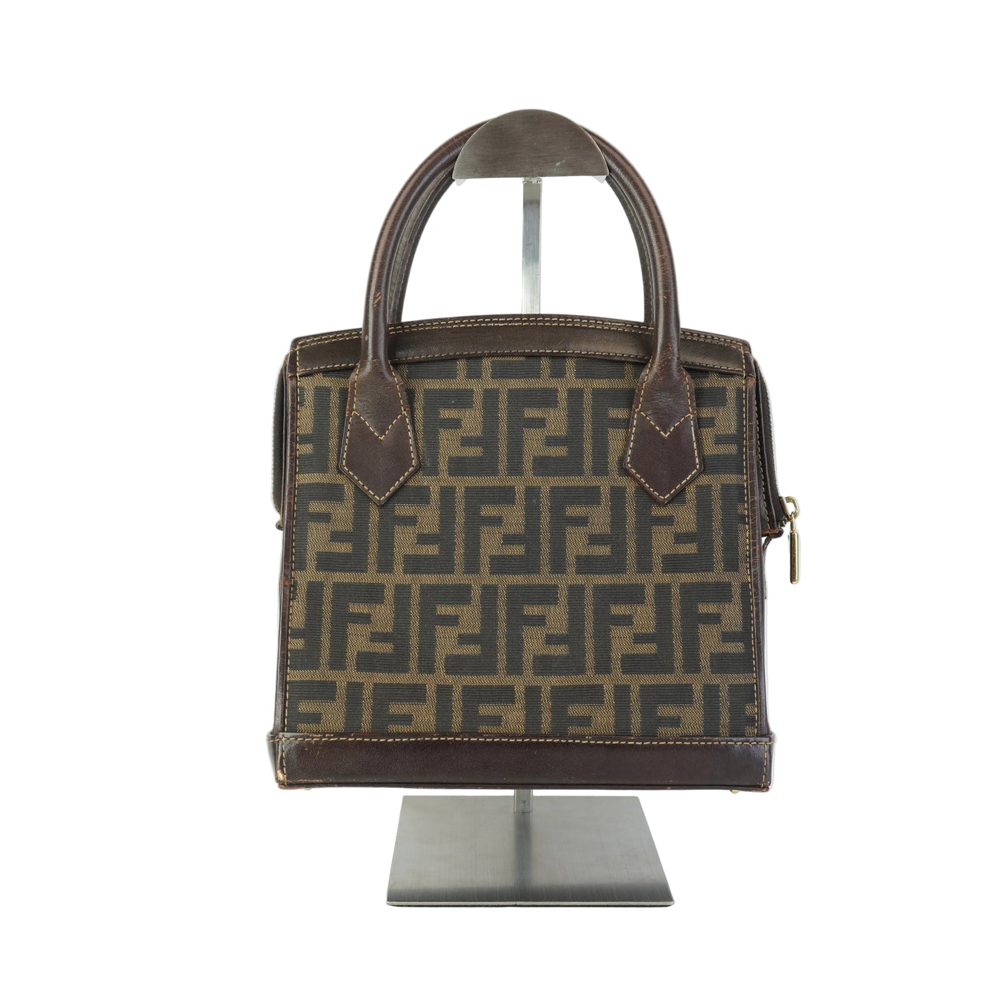 Fendi Vintage Convertible zip tote GHW Small