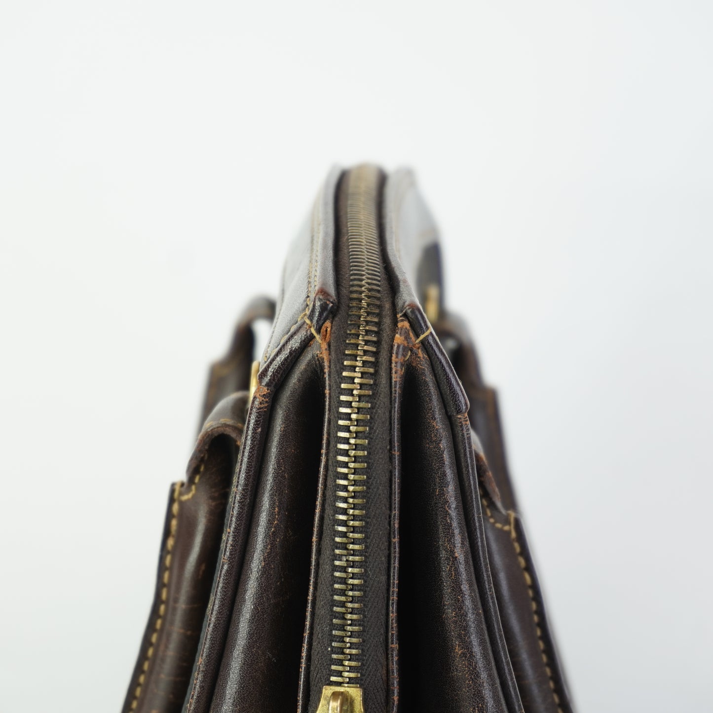 Fendi Vintage Convertible zip tote GHW Small
