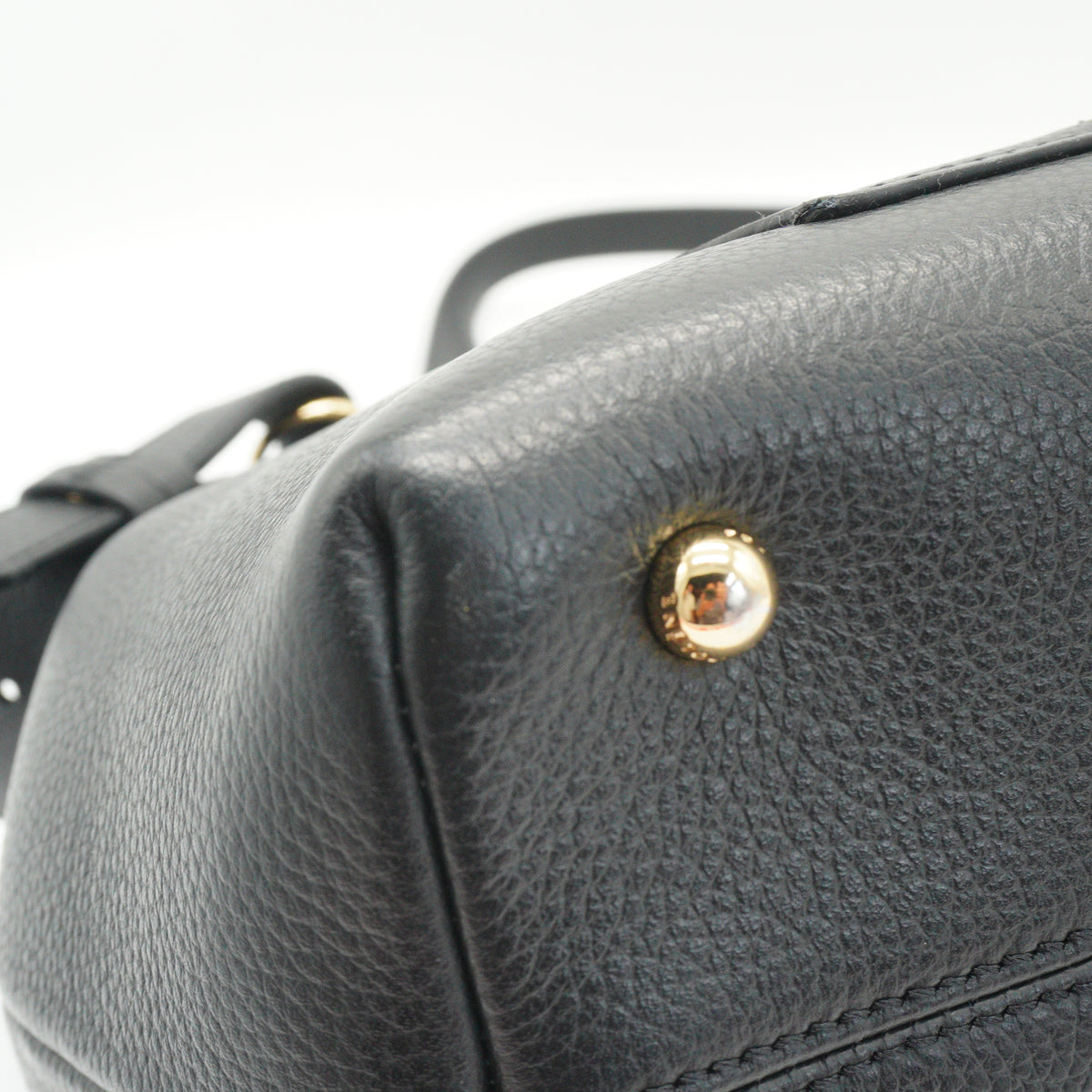 Polene Numero Un Crocodile Flap Black Medium GHW