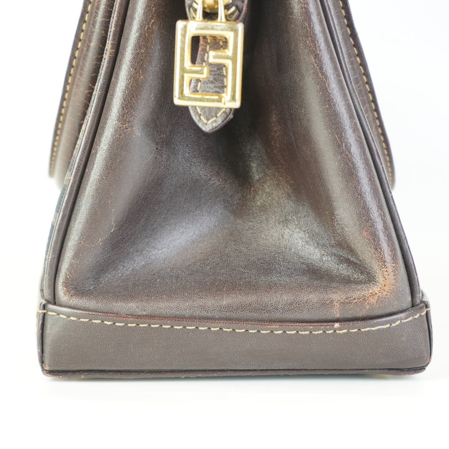 Fendi Vintage Convertible zip tote GHW Small