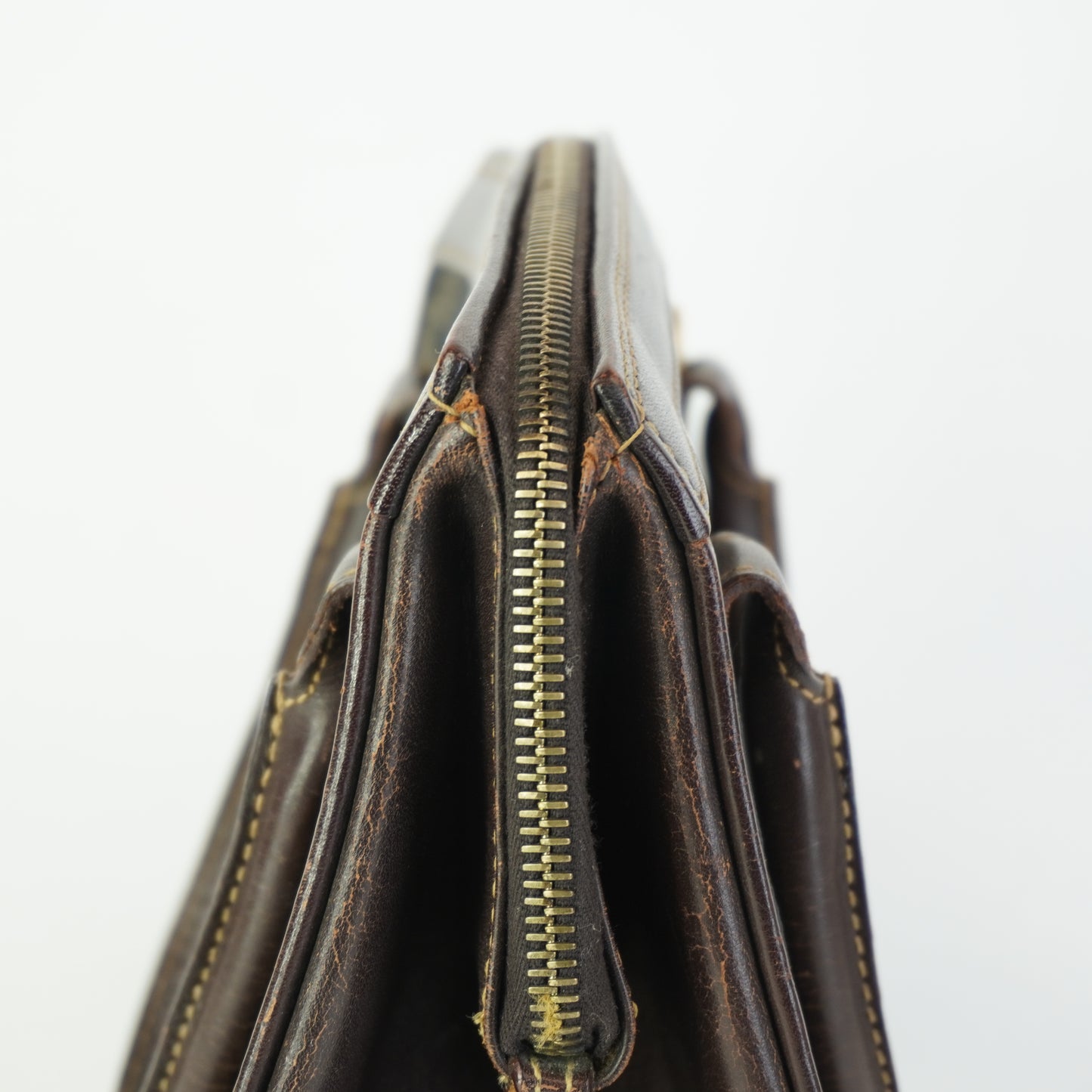Fendi Vintage Convertible zip tote GHW Small