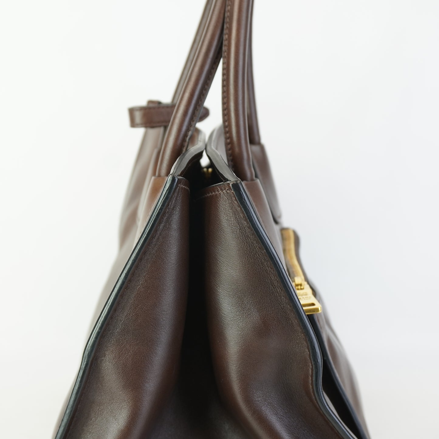 Prada Font Pocket Wing Convertible Tote GHW Medium