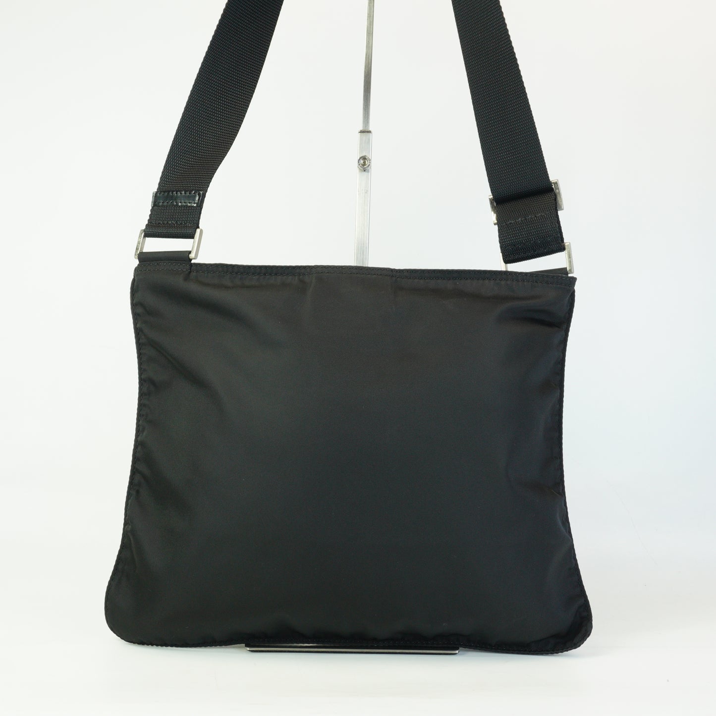 Prada Nylon Messenger Bag Black Medium