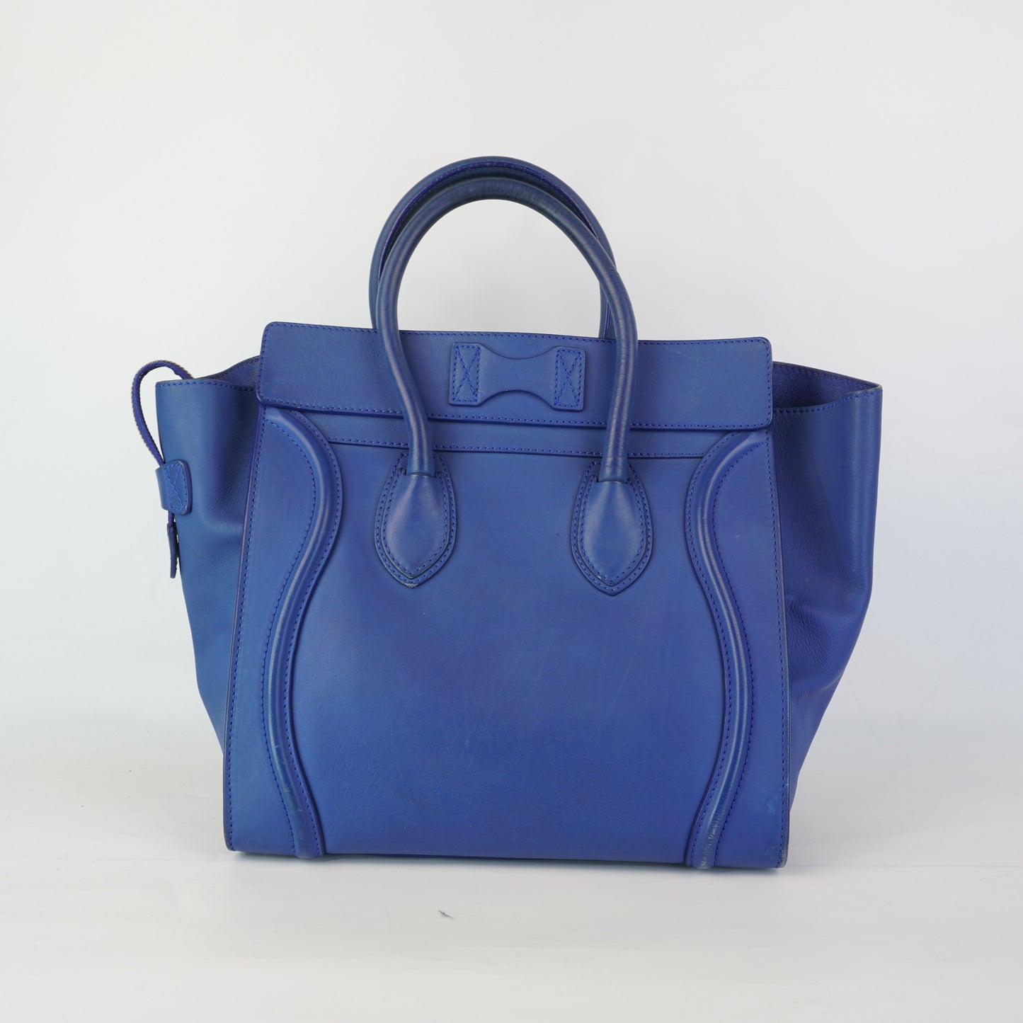 Celine Luggage Navy Grained