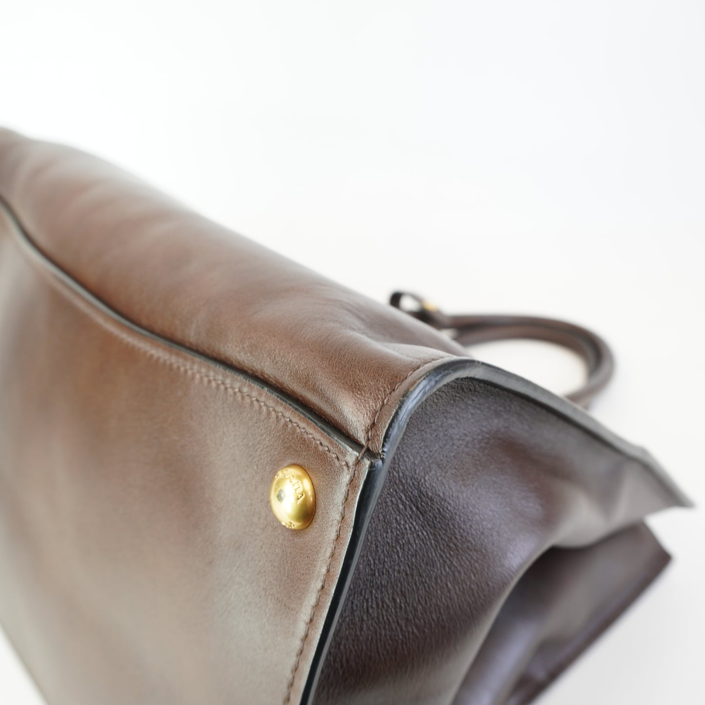 Prada Font Pocket Wing Convertible Tote GHW Medium