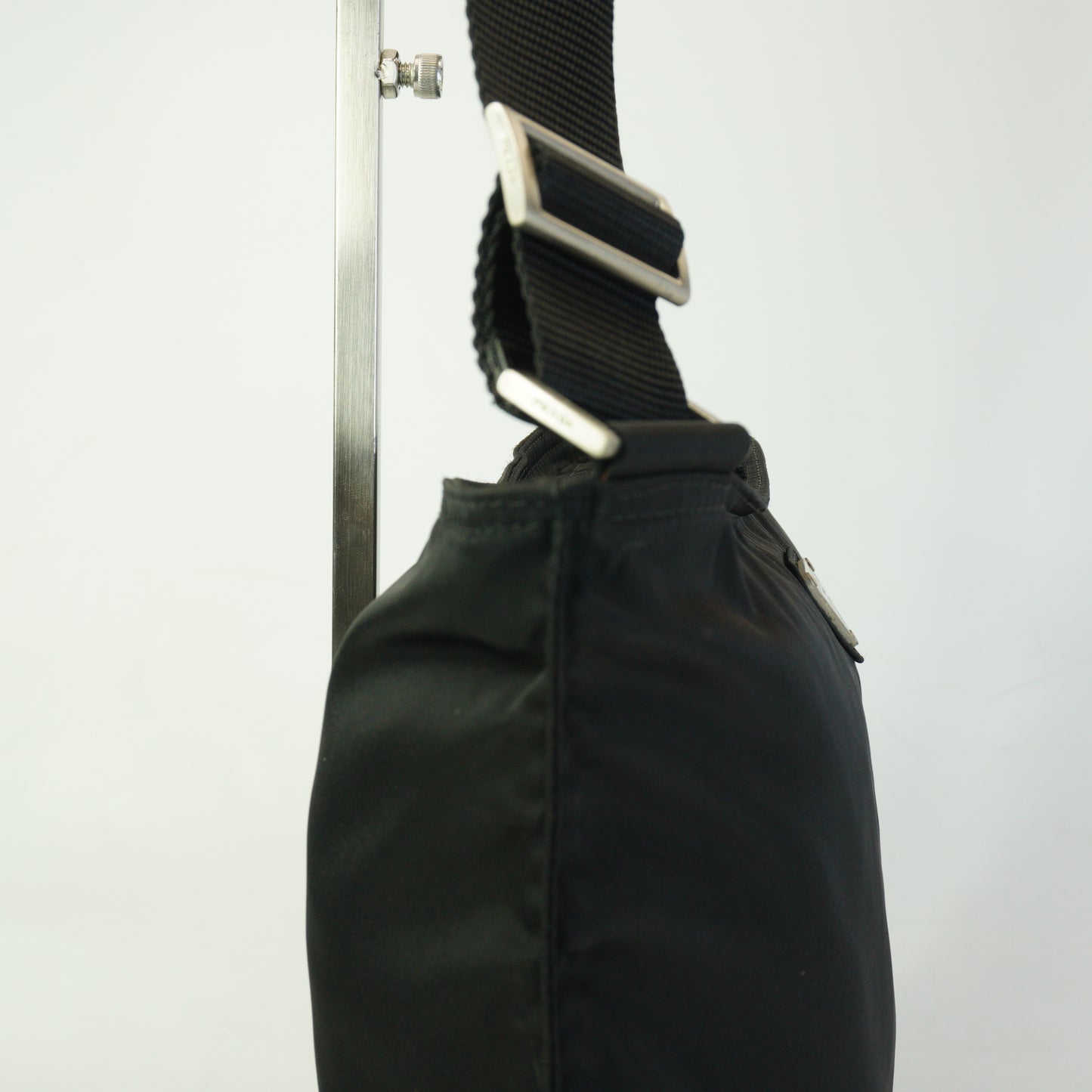 Prada Nylon Messenger Bag Black Medium