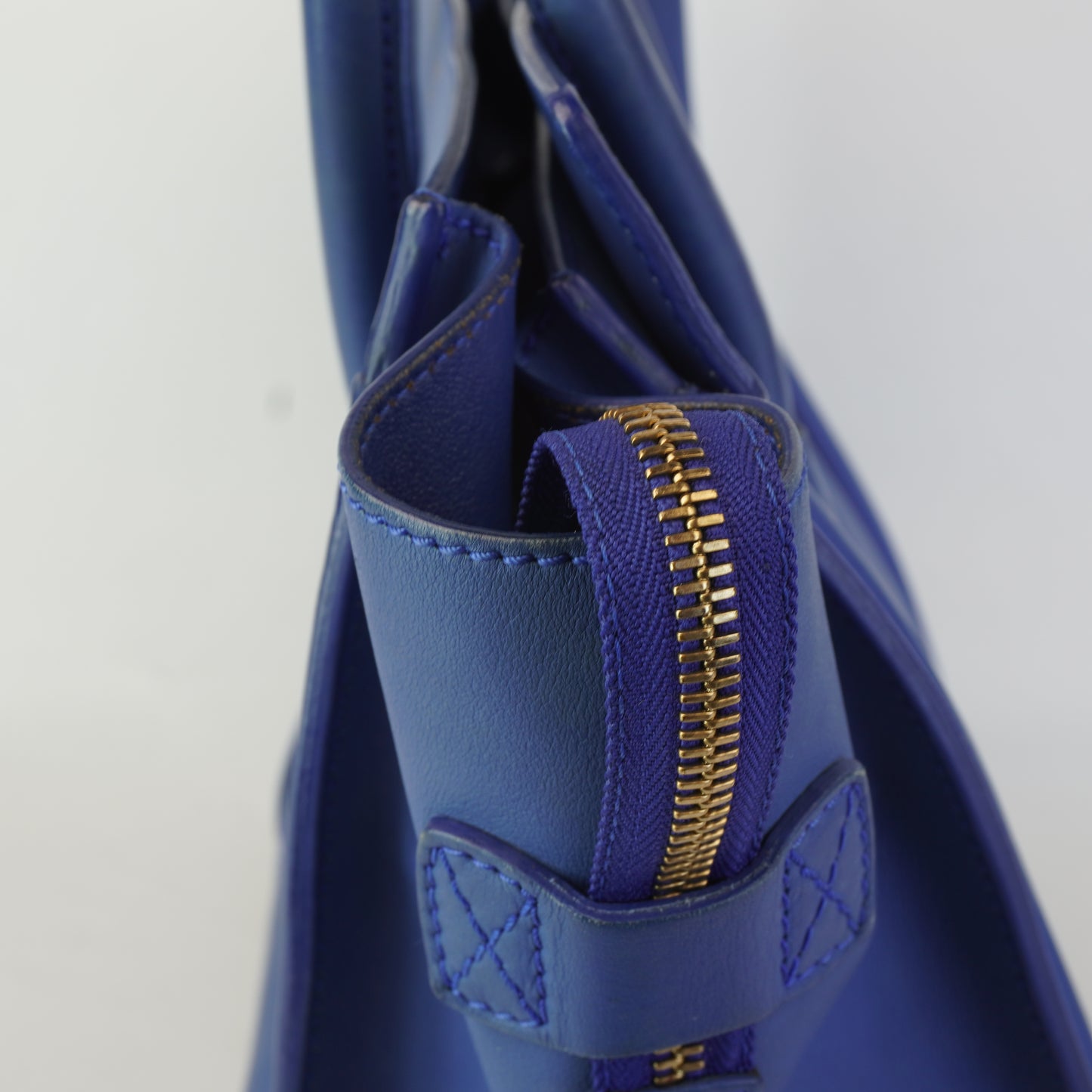 Celine Luggage Navy Grained