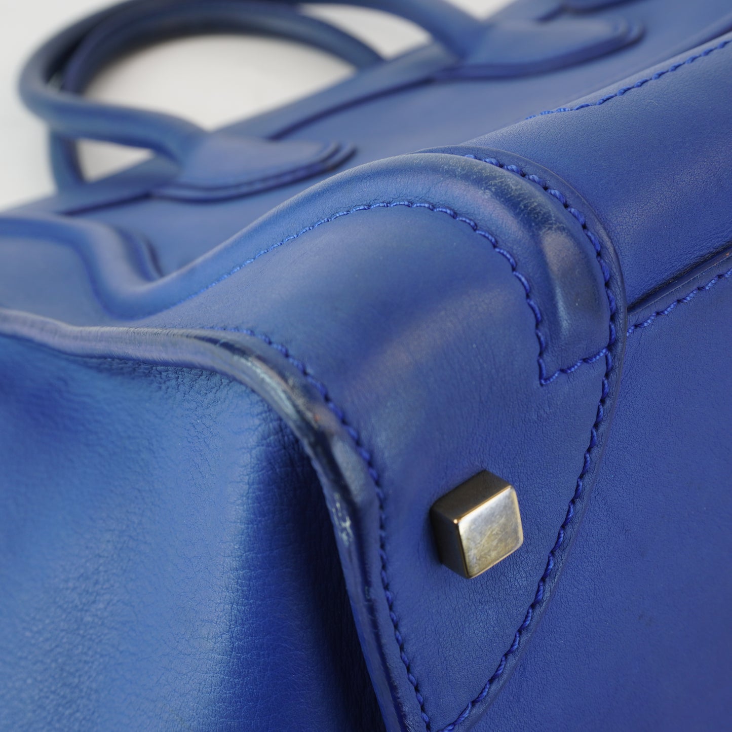 Celine Luggage Navy Grained